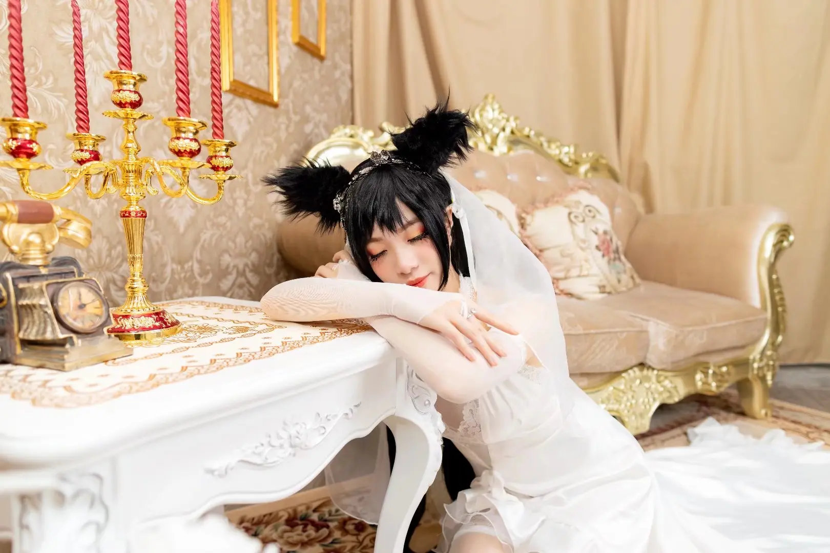 【碧蓝航线】爱宕犬•白花的誓言cosplay-公众号小姨ai