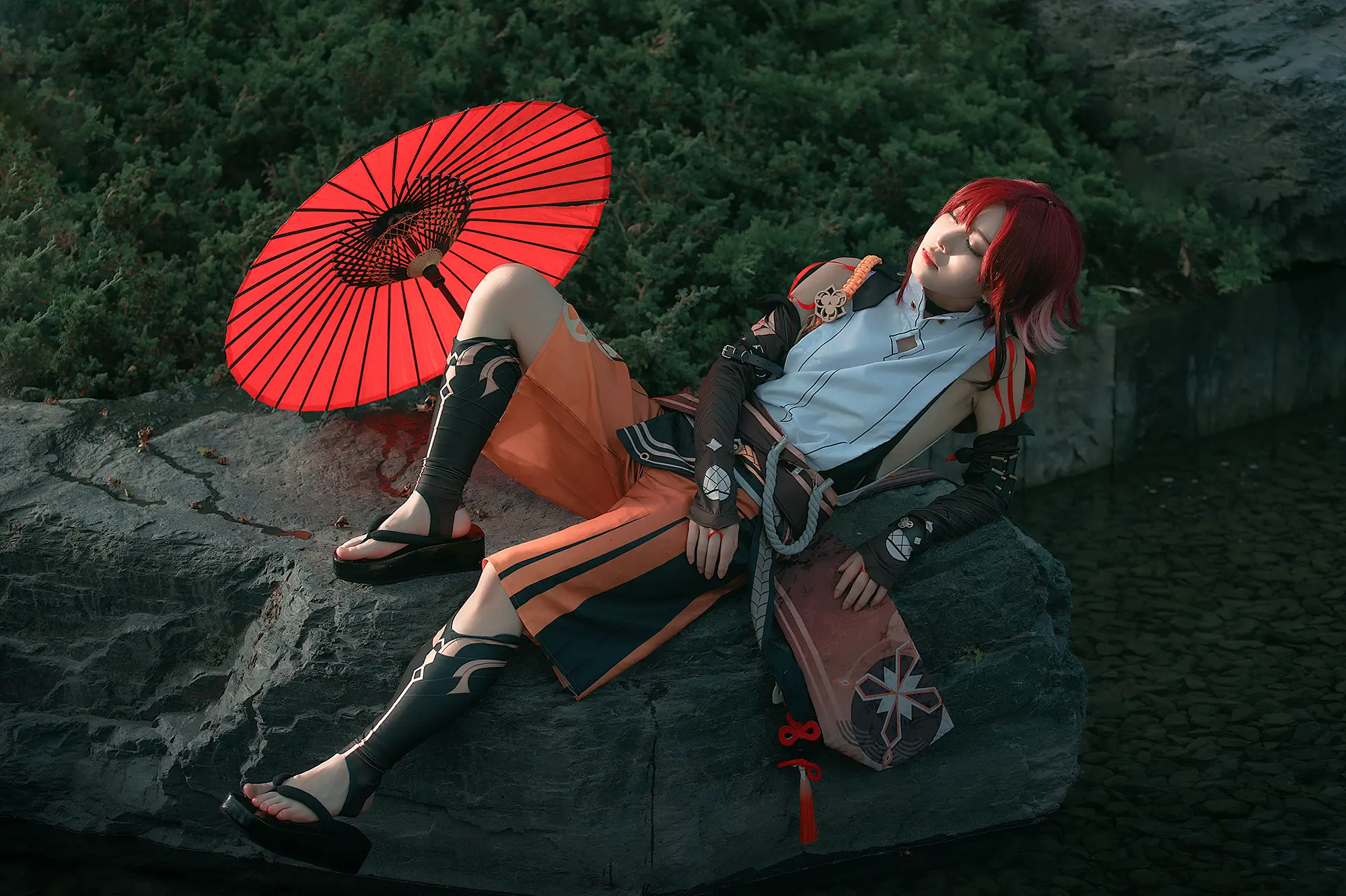 《原神 》鹿野院平藏cosplay-公众号小姨ai
