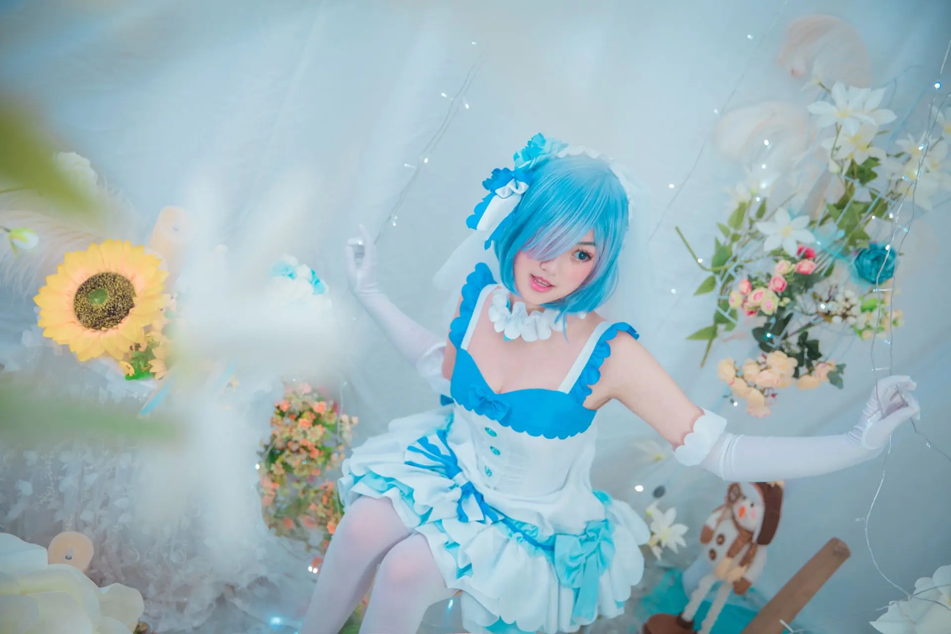 蕾姆花嫁cosplay-公众号小姨ai