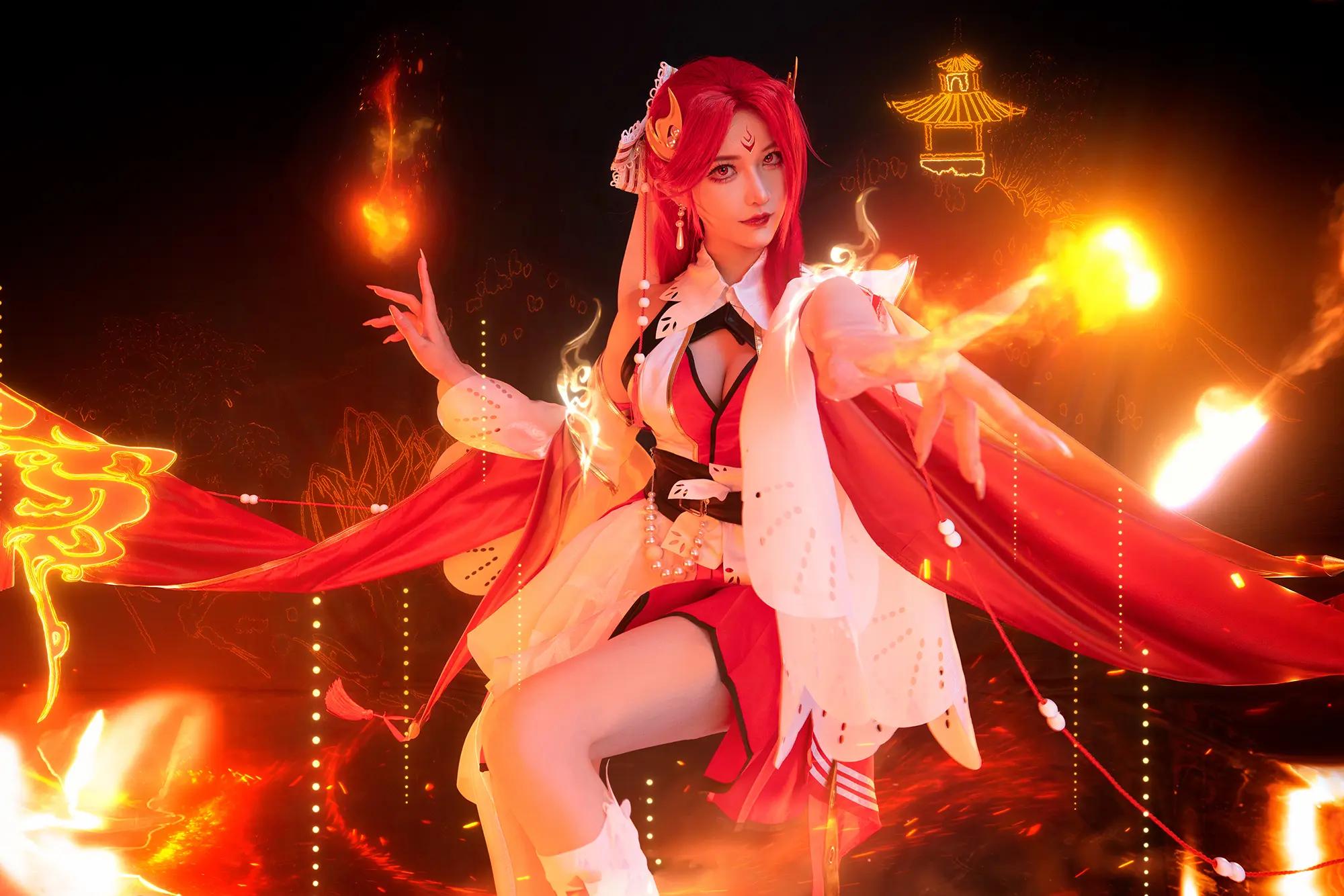 《王者荣耀》貂蝉唤灵魅影cosplay-公众号小姨ai