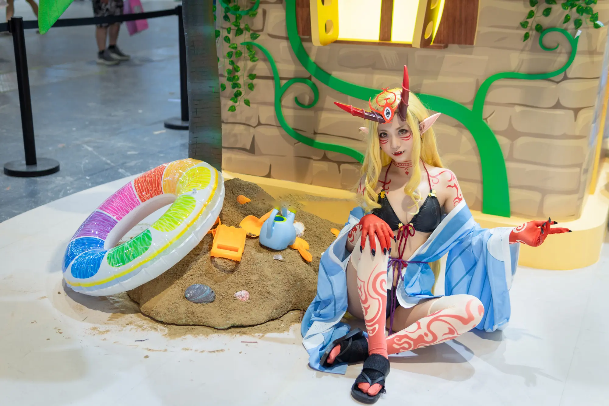 《FGO》茨木童子 水着 cosplay-公众号小姨ai