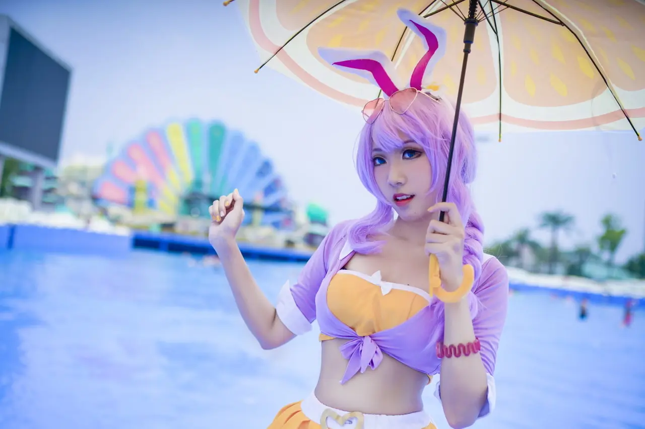 公孙离蜜橘之夏泳装Cosplay-公众号小姨ai
