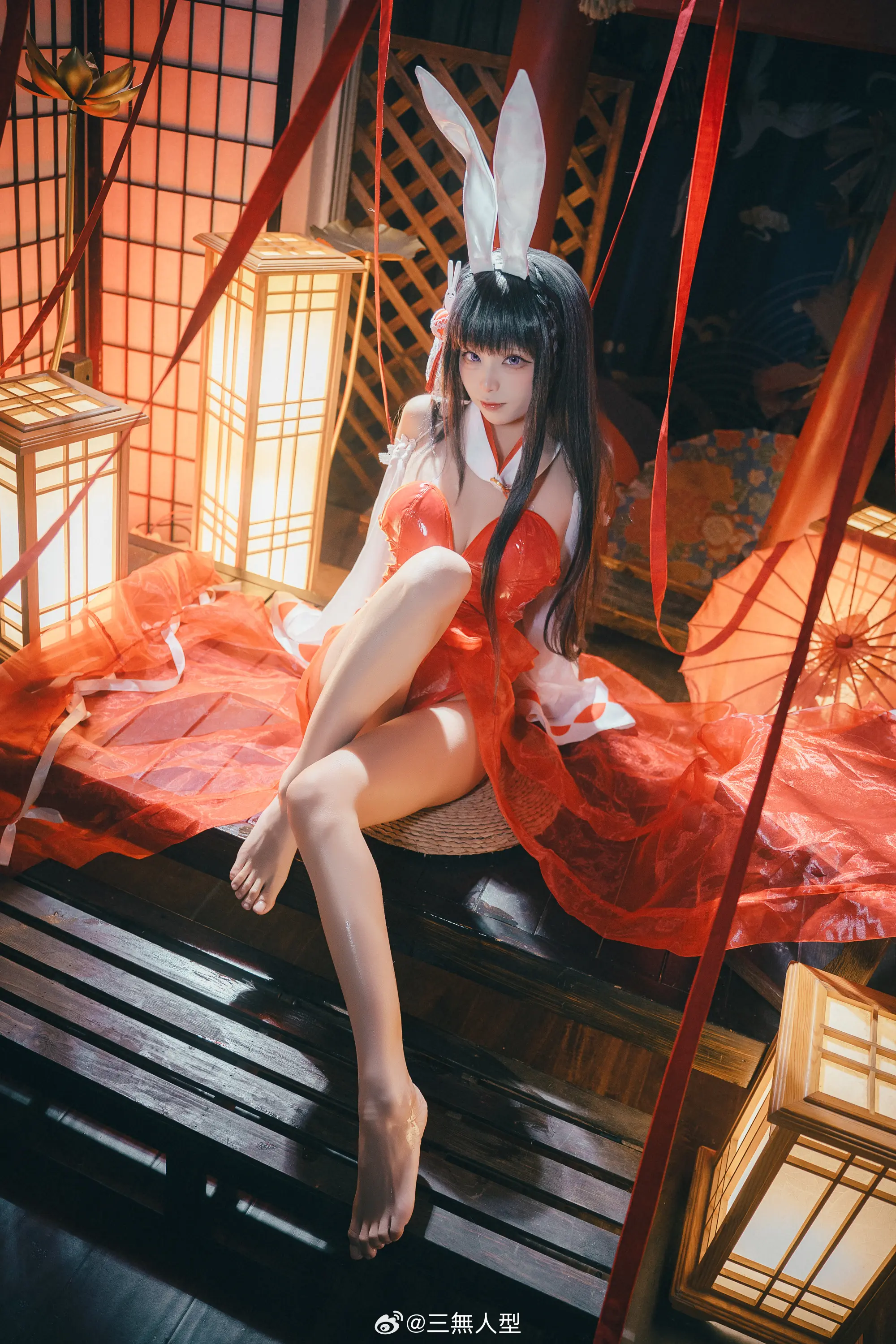 动漫Coser@三無人型-祈愿的巫女兔--公众号小姨ai