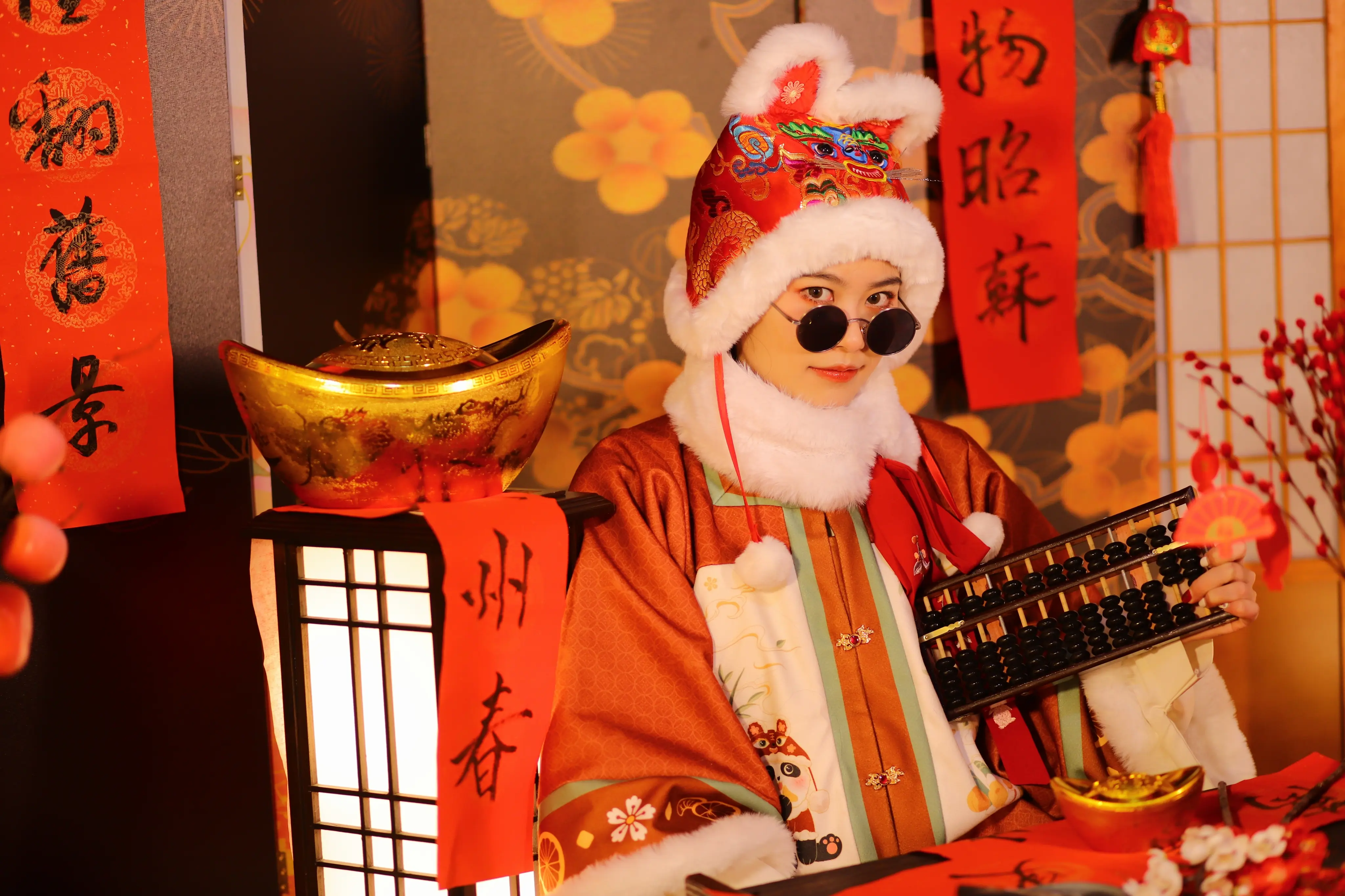新年战袍，汉服私影-公众号小姨ai