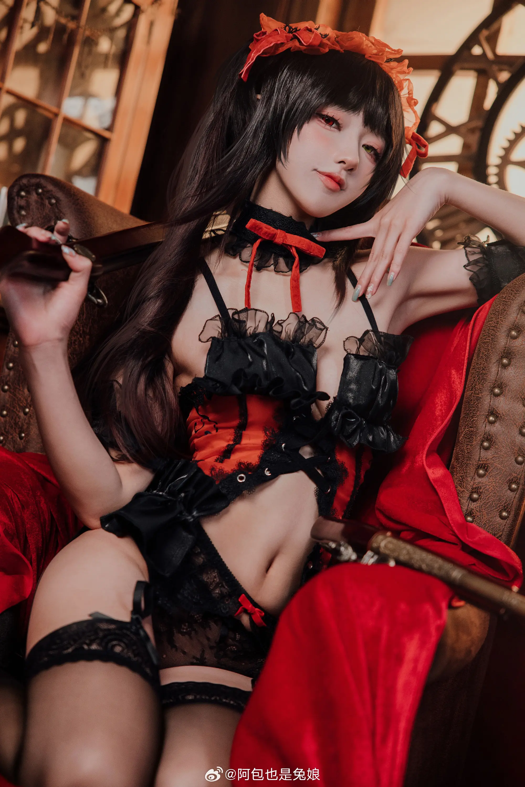 动漫Coser@阿包也是兔娘 时崎狂三-公众号小姨ai