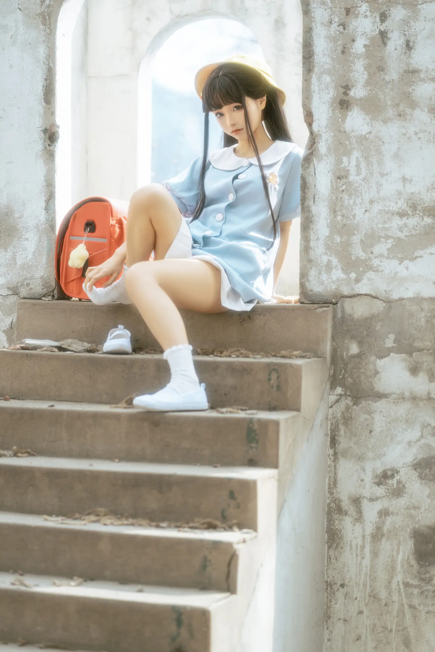 动漫Coser@蠢沫沫-可爱小黄帽-公众号小姨ai