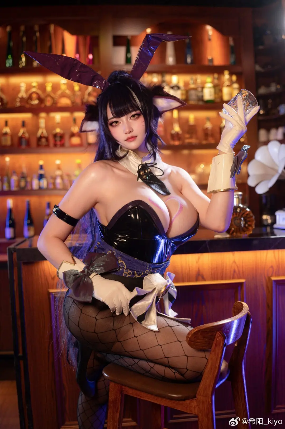 动漫Coser@希阳_kiyo 武藏-堇色兔-公众号小姨ai