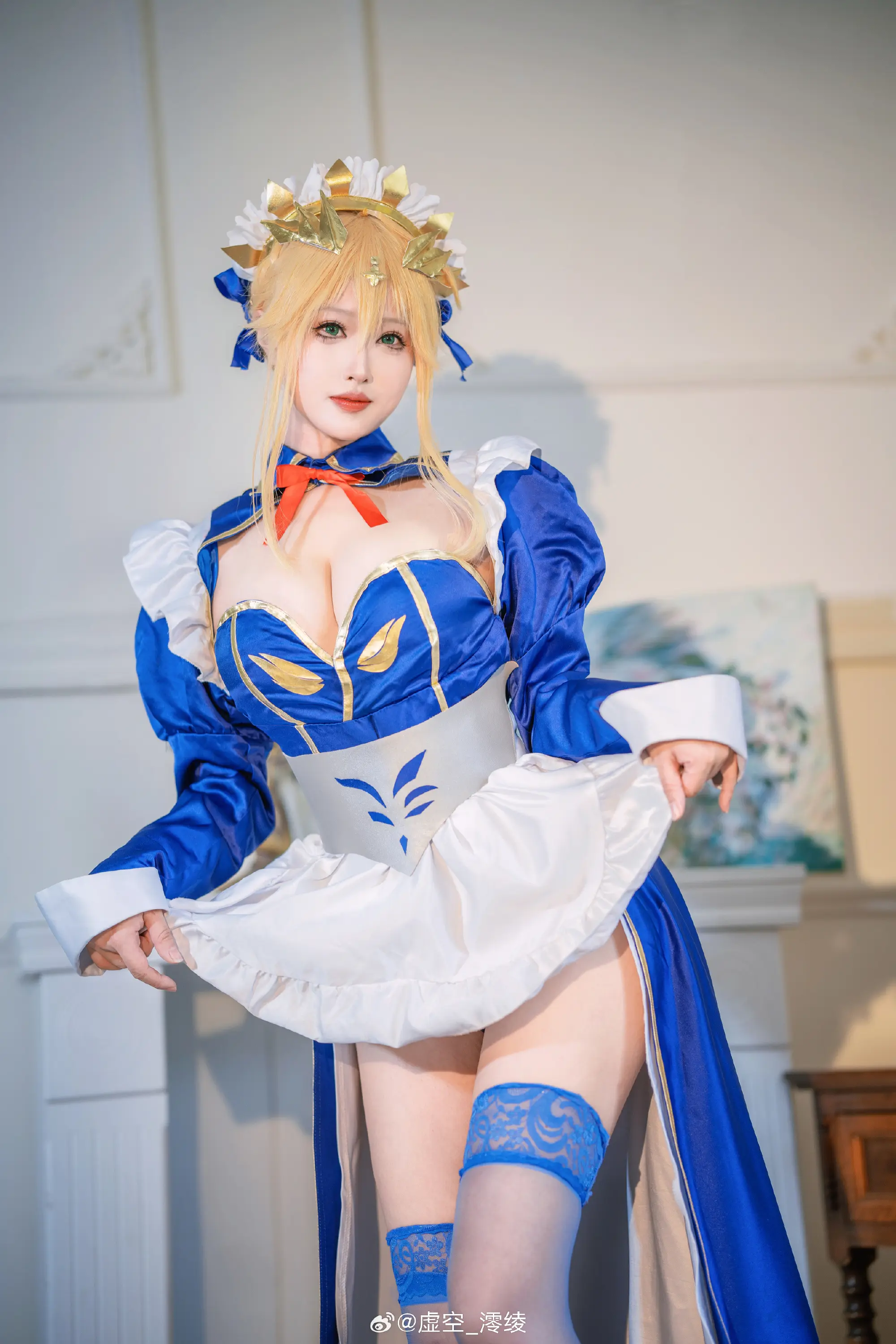 动漫Coser@虚空_澪绫 白枪呆女仆同人-公众号小姨ai