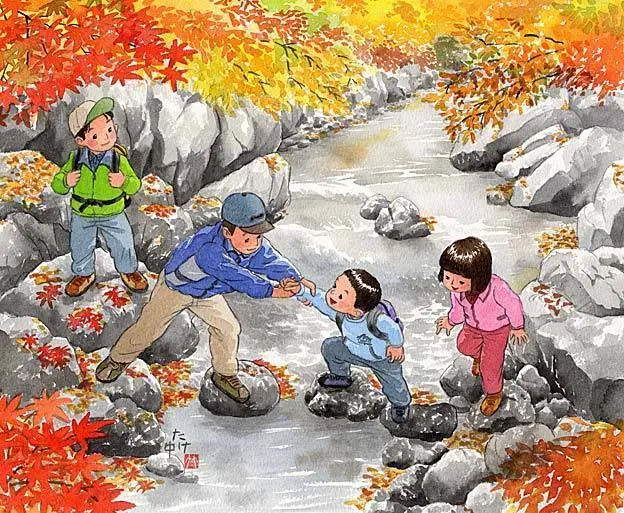 好怀念那些回不去的旧时光。 日本插画家 竹中俊裕 ​​​​-公众号小姨ai