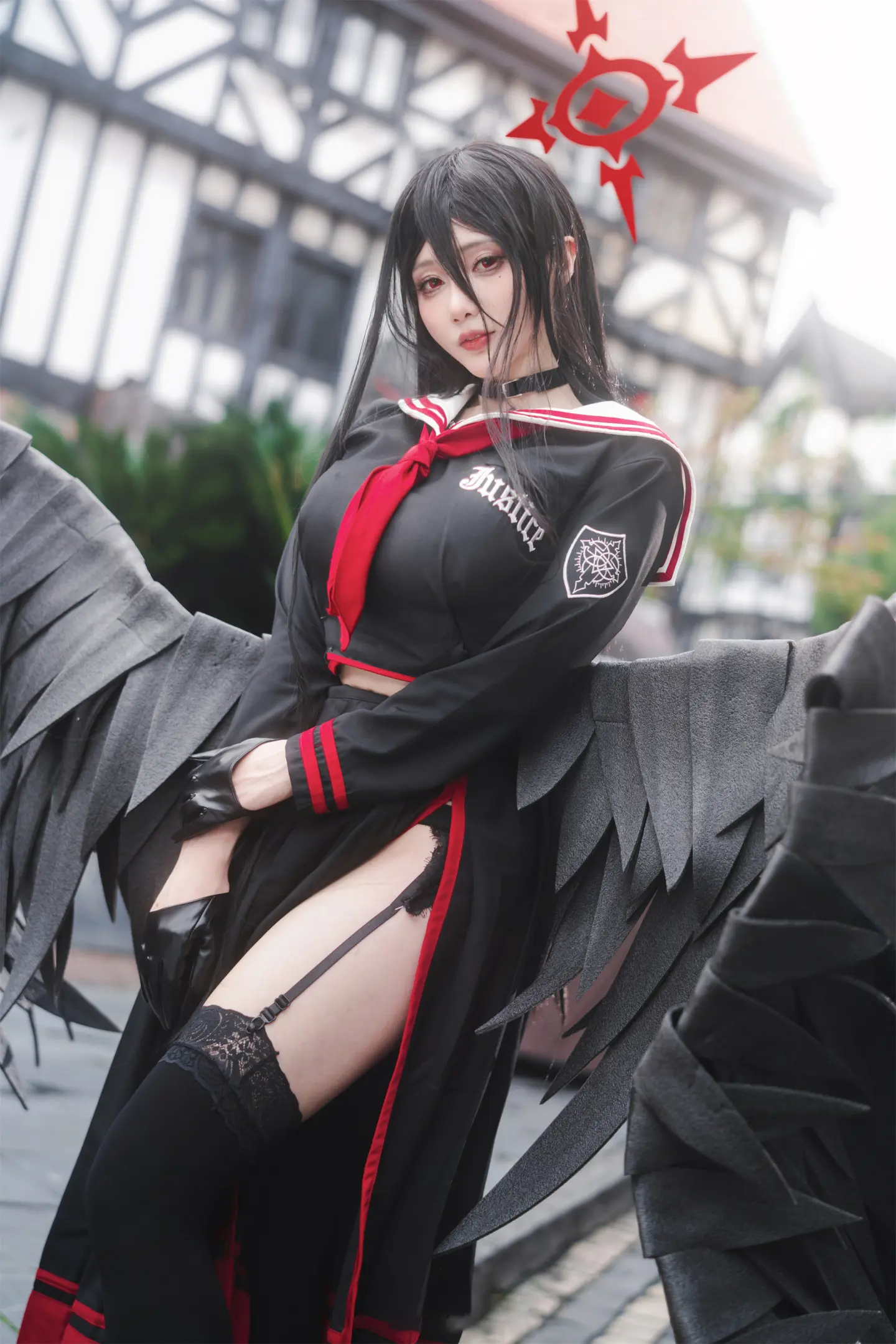 动漫Coser@如月灰《蔚蓝档案》羽川莲见-公众号小姨ai