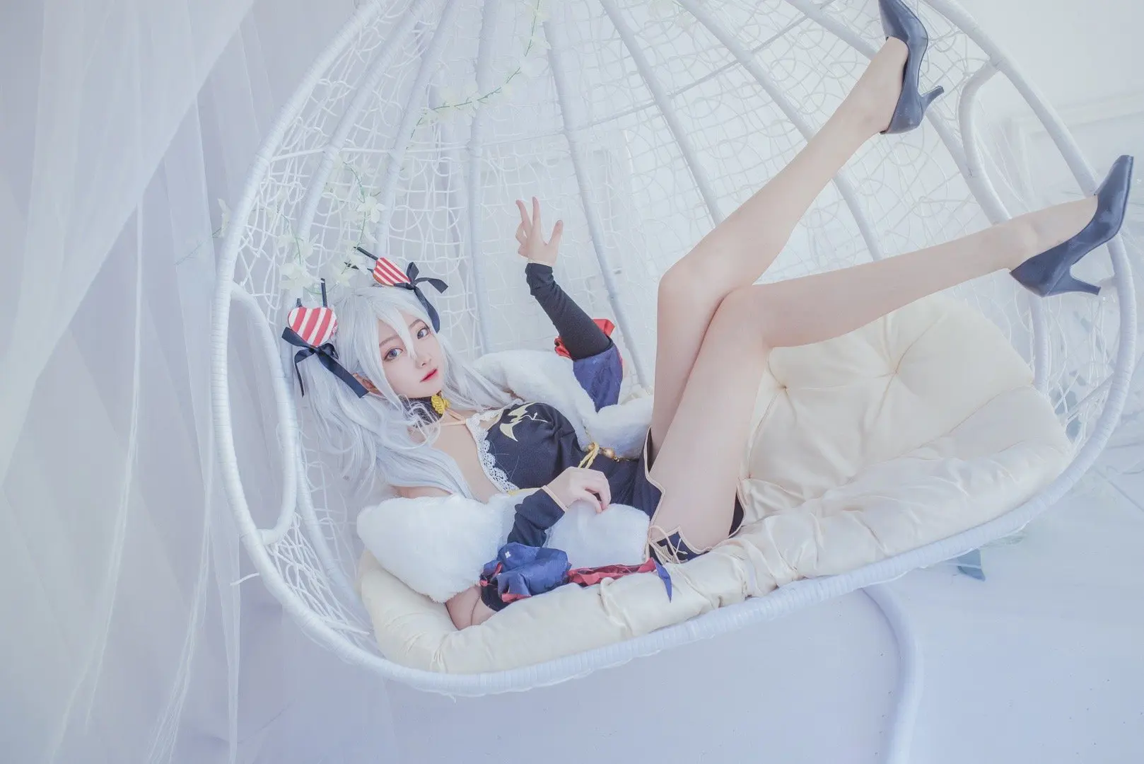 碧蓝航线 春之风吸血鬼旗袍cosplay-公众号小姨ai