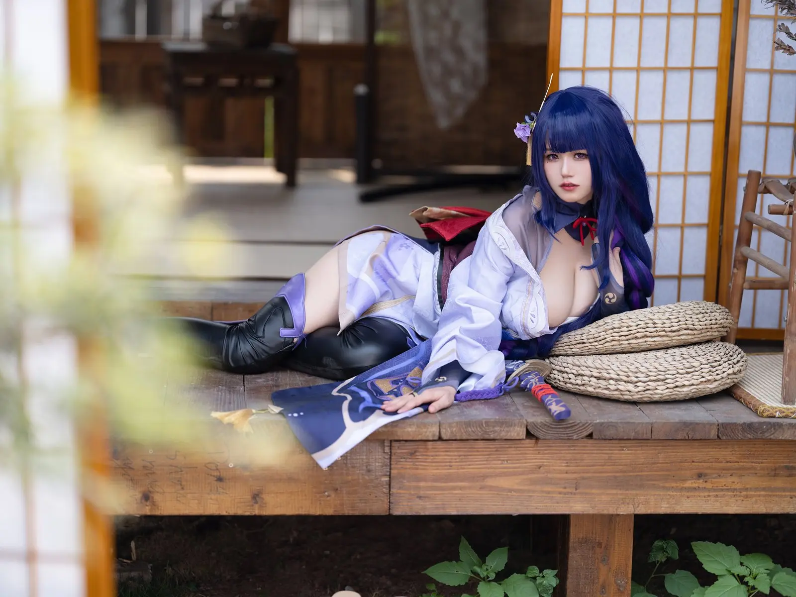人气Coser@小仓千代 原神 雷电将军