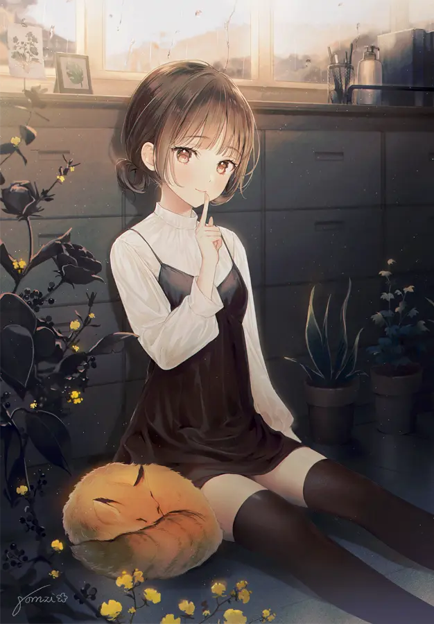 【P站画师】P站官网 PIXIV gomzi的插画作品-公众号小姨ai