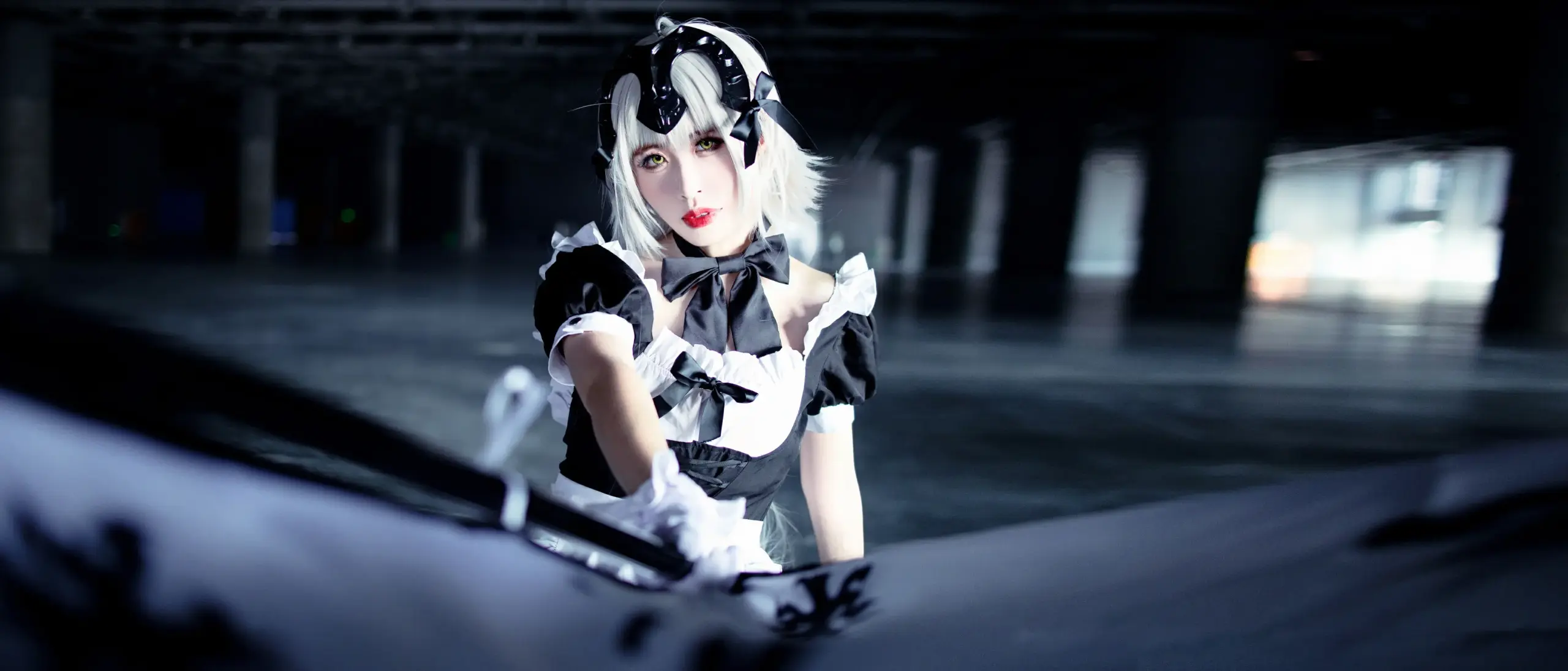 fgo 黑贞德女仆cosplay-公众号小姨ai