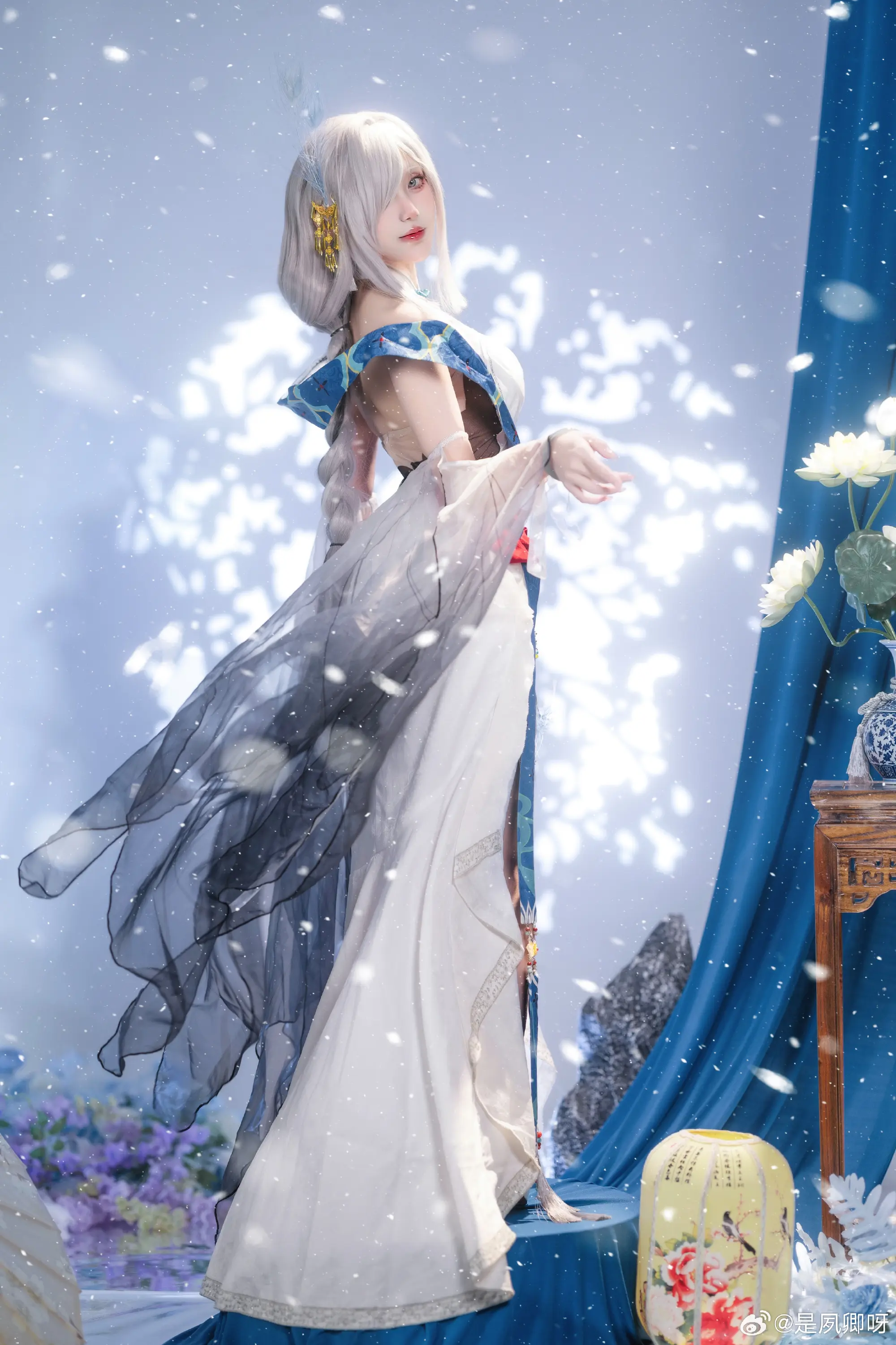 动漫Coser@是夙卿呀 申鹤- 雪山神女-公众号小姨ai