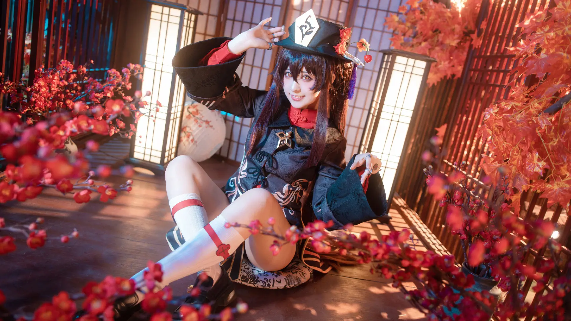 原神 胡桃cosplay-公众号小姨ai