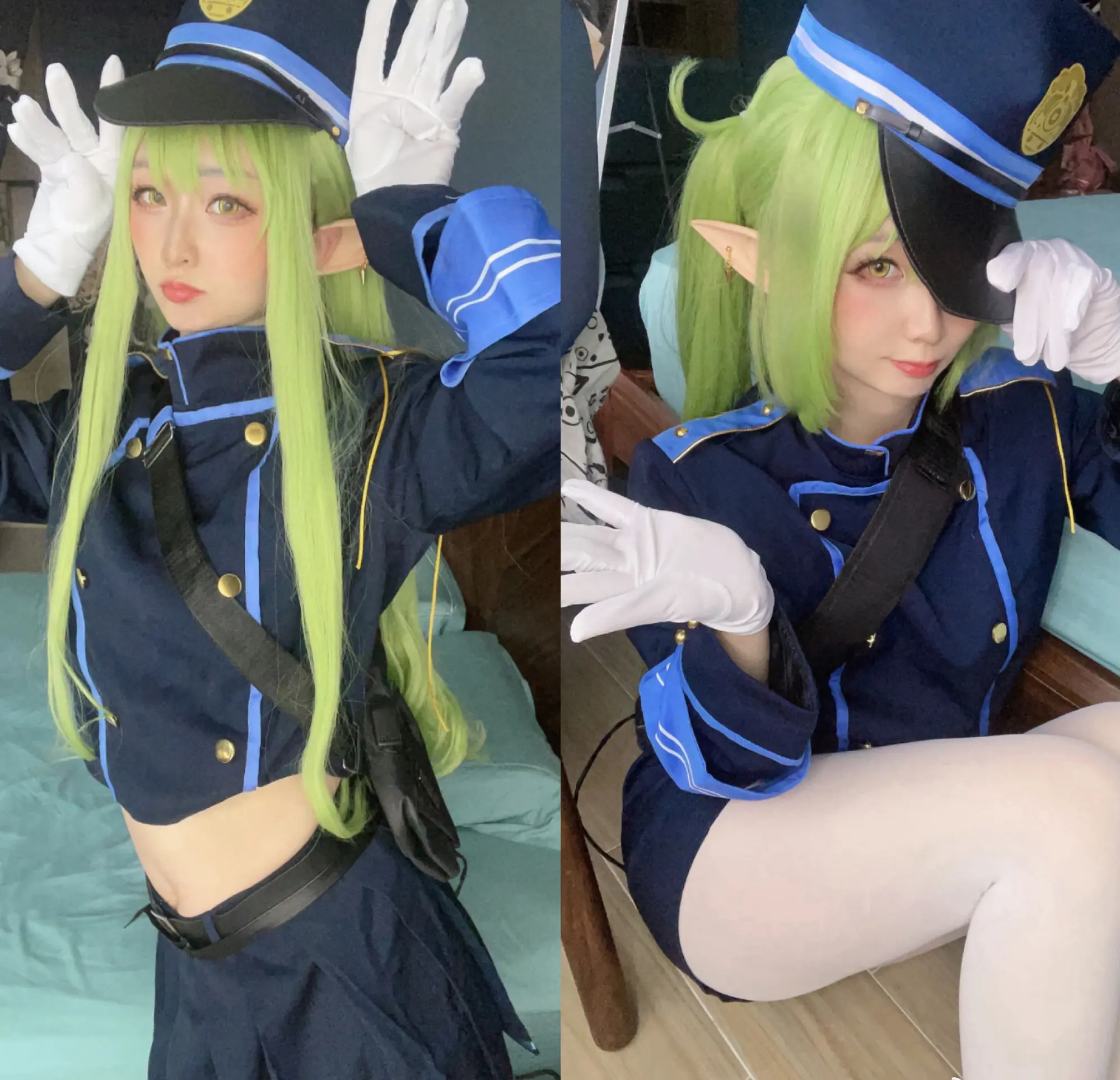 《蔚蓝档案》橘光&橘望cosplay-公众号小姨ai