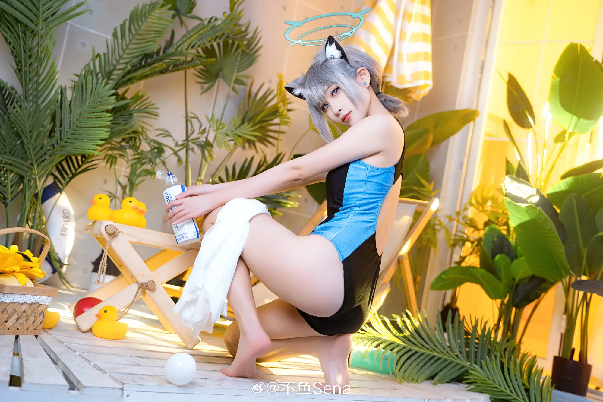 动漫Coser@不鱼Sena  碧蓝档案-公众号小姨ai