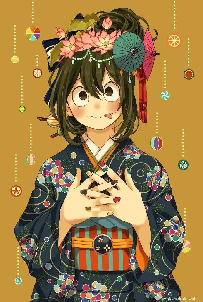 鬼灭之刃 &amp; 我的英雄学院。画风炒鸡棒！（twi：makumakukawaii） ​​​​
