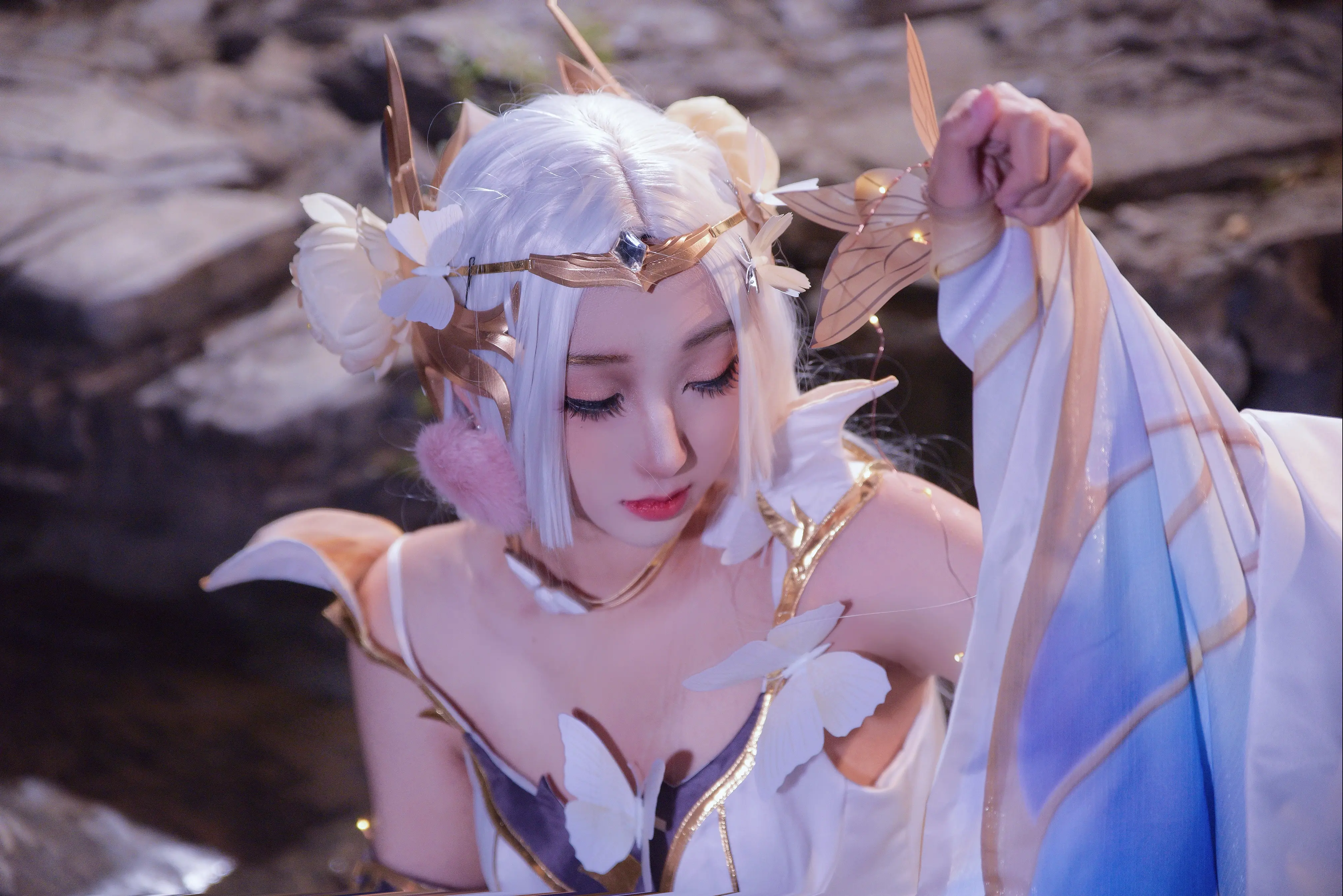 王者荣耀 金色仲夏夜之梦貂蝉cosplay-公众号小姨ai