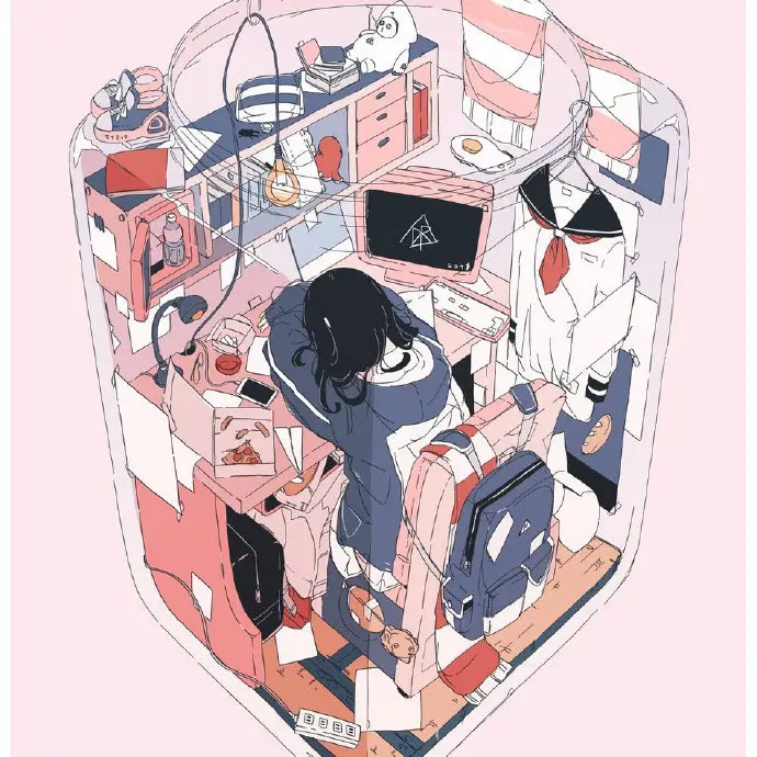 平方世界 日本插画师 助けてリチャード ins: daisukerichard ​​​​-公众号小姨ai