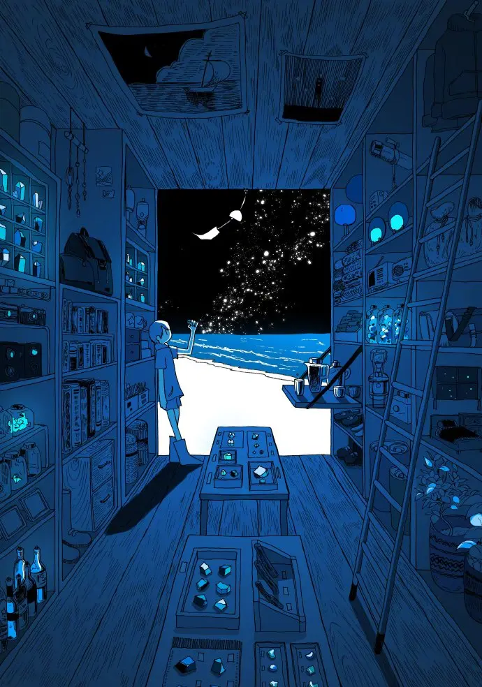 星旅少年[星星] Artist:sakatsuki_fish #精美奇幻插画# ​​​​-公众号小姨ai
