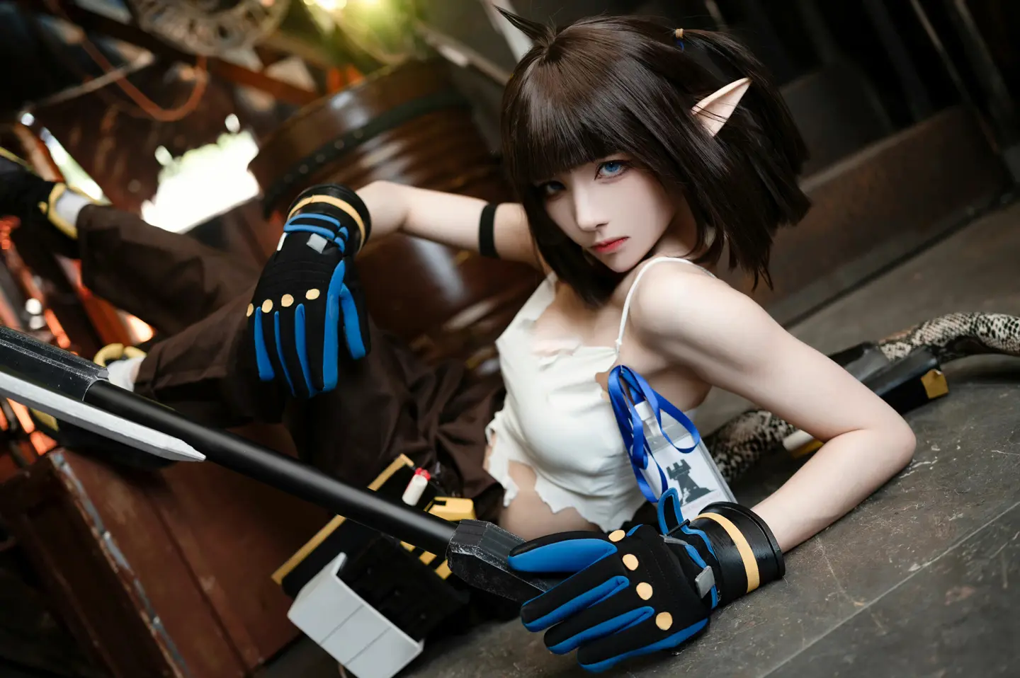 动漫Coser@千城夜vv 《明日方舟》森蚺-公众号小姨ai