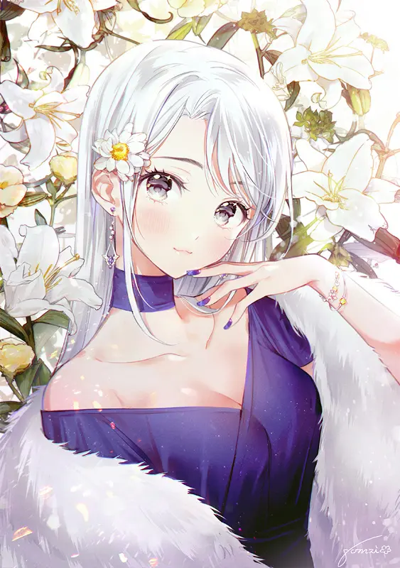 Artist:gomzi Twi:gcmzi #唯美少女头像# ​​​​