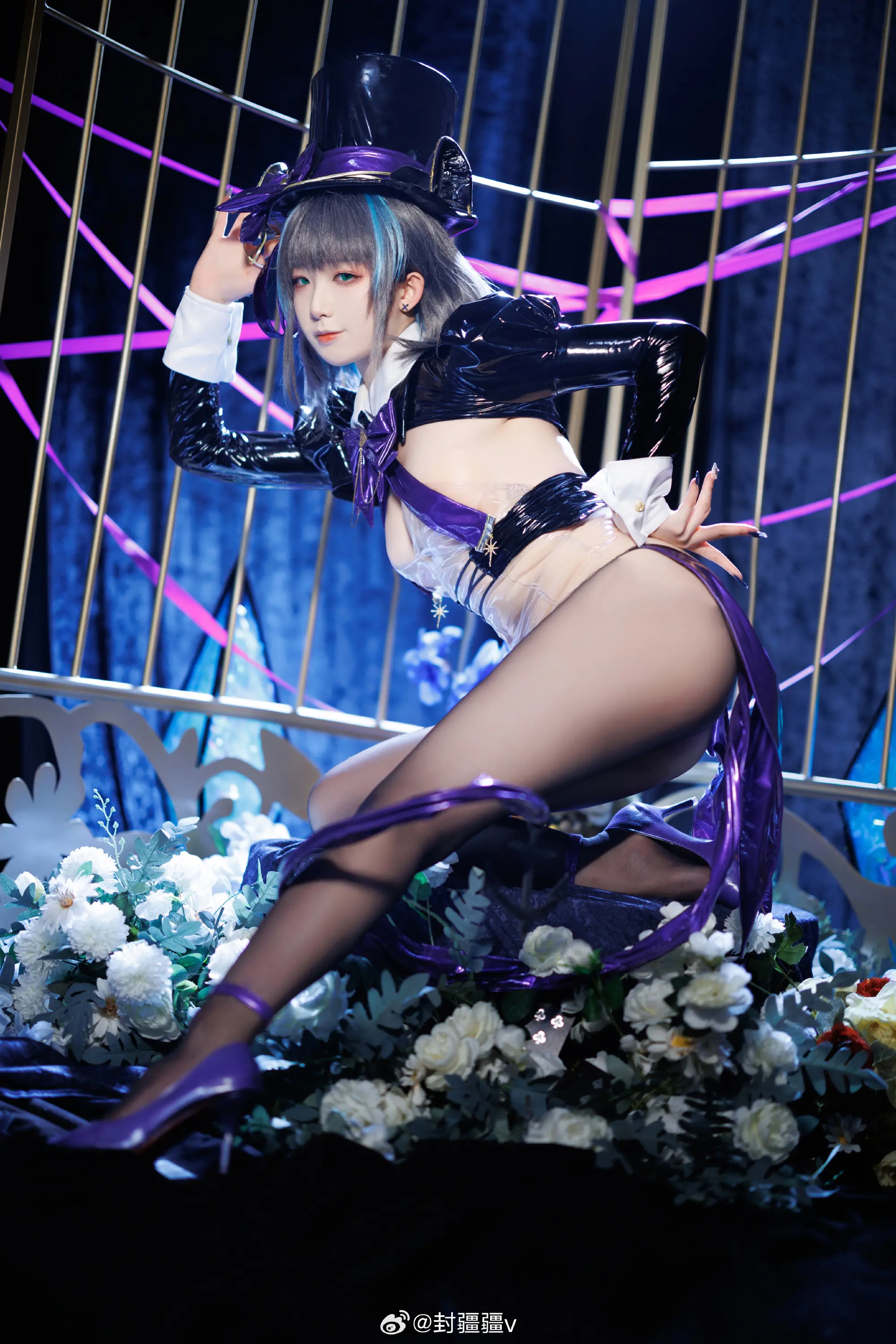 COSPLAY 碧蓝航线 柴郡魔术师～绚烂夜梦@封疆疆v-公众号小姨ai