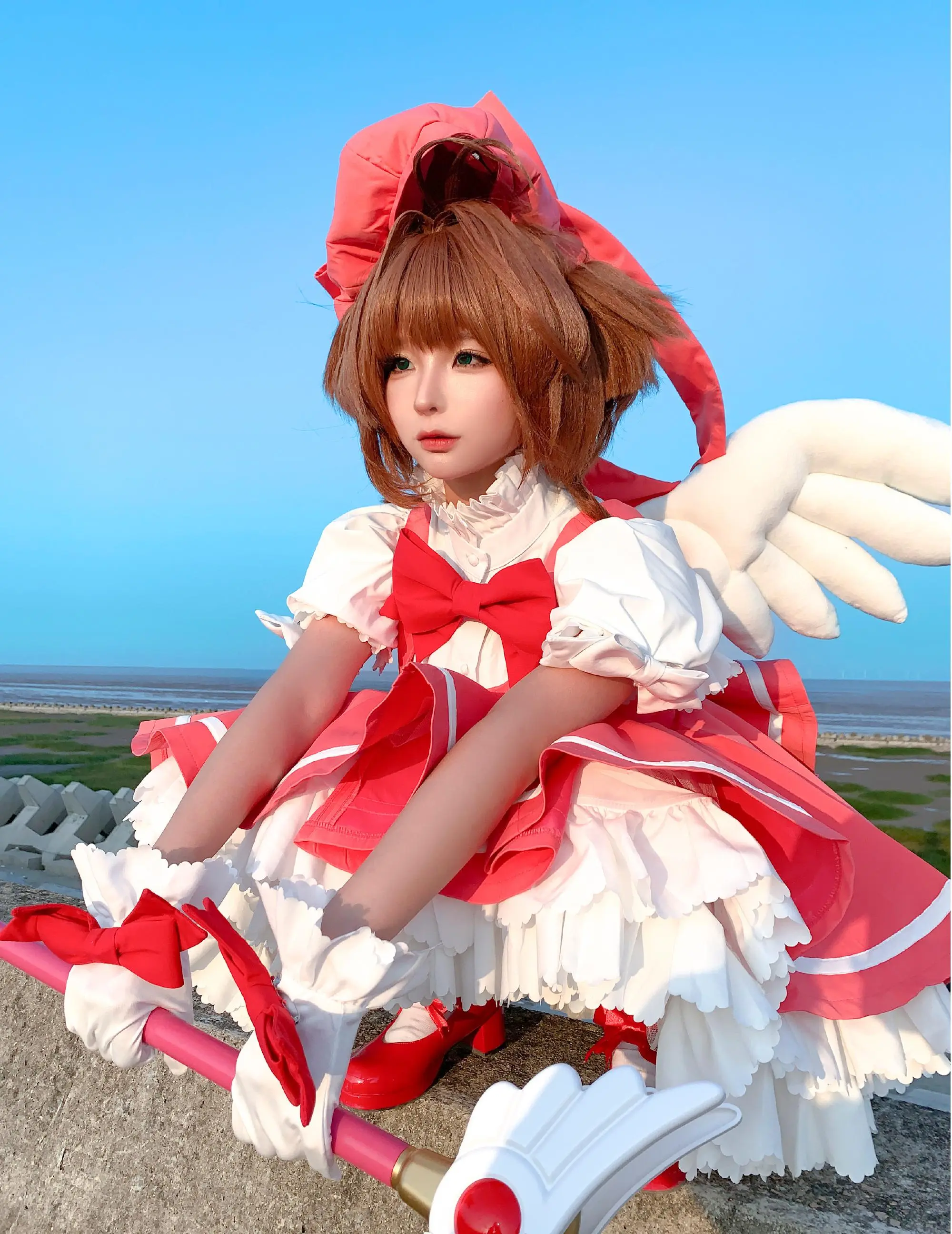 《魔卡少女樱》木之本樱cosplay-公众号小姨ai