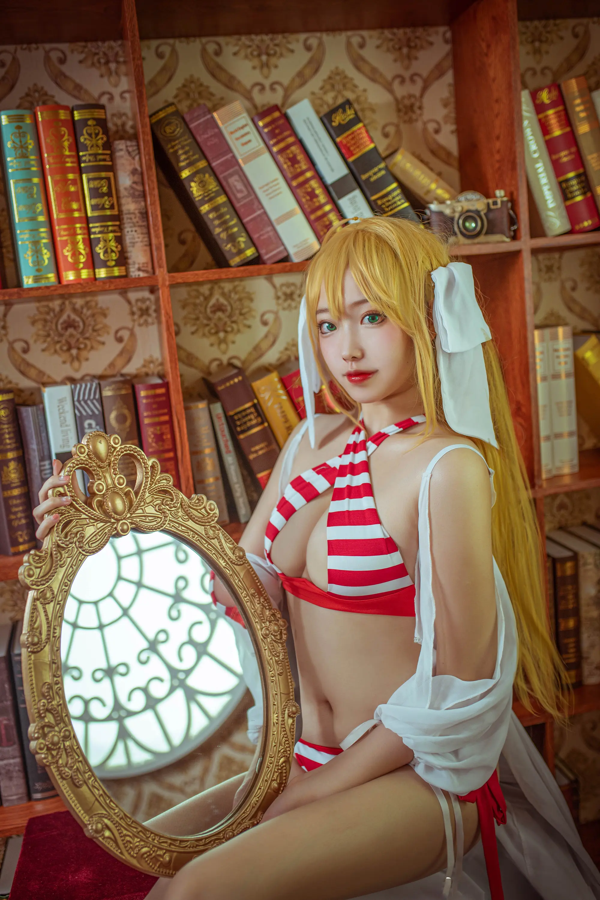《FGO》尼禄泳衣cosplay-公众号小姨ai