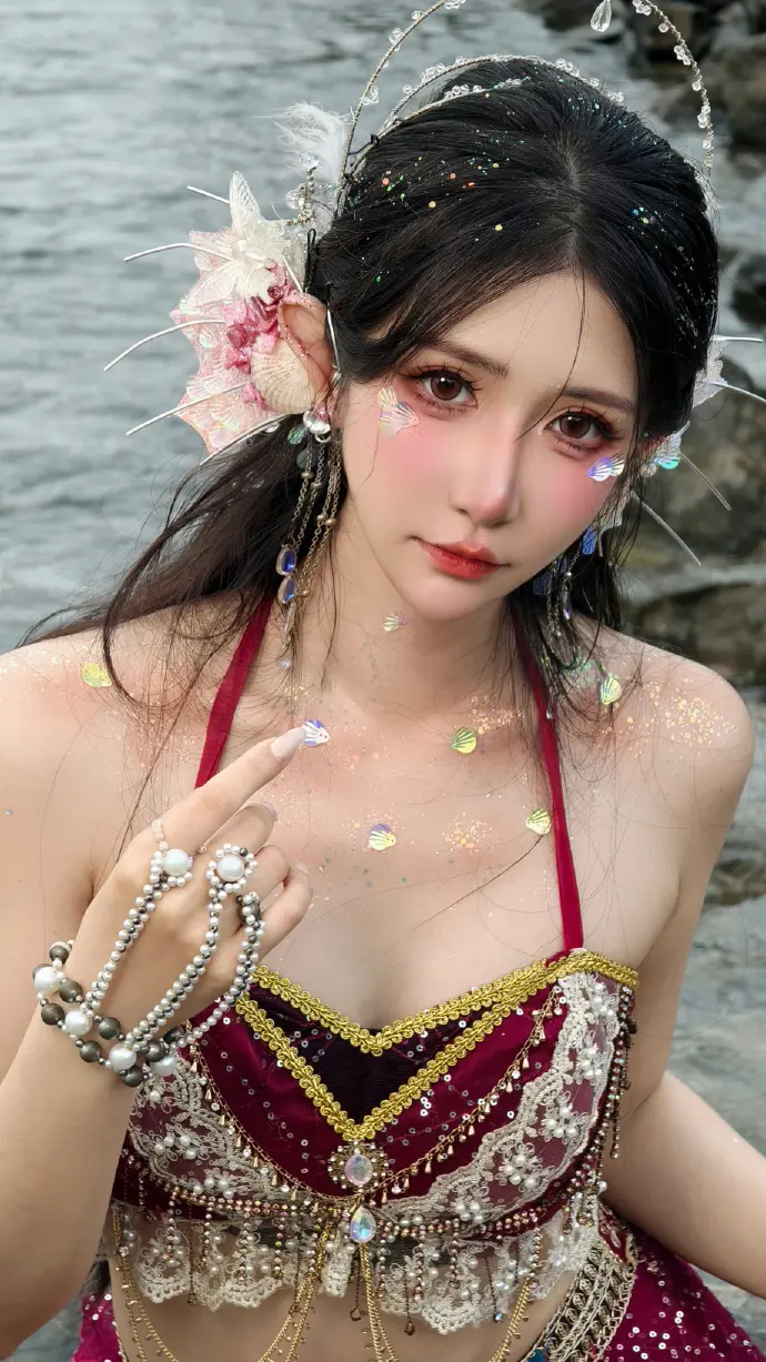 《人鱼公主》美人鱼cosplay-公众号小姨ai