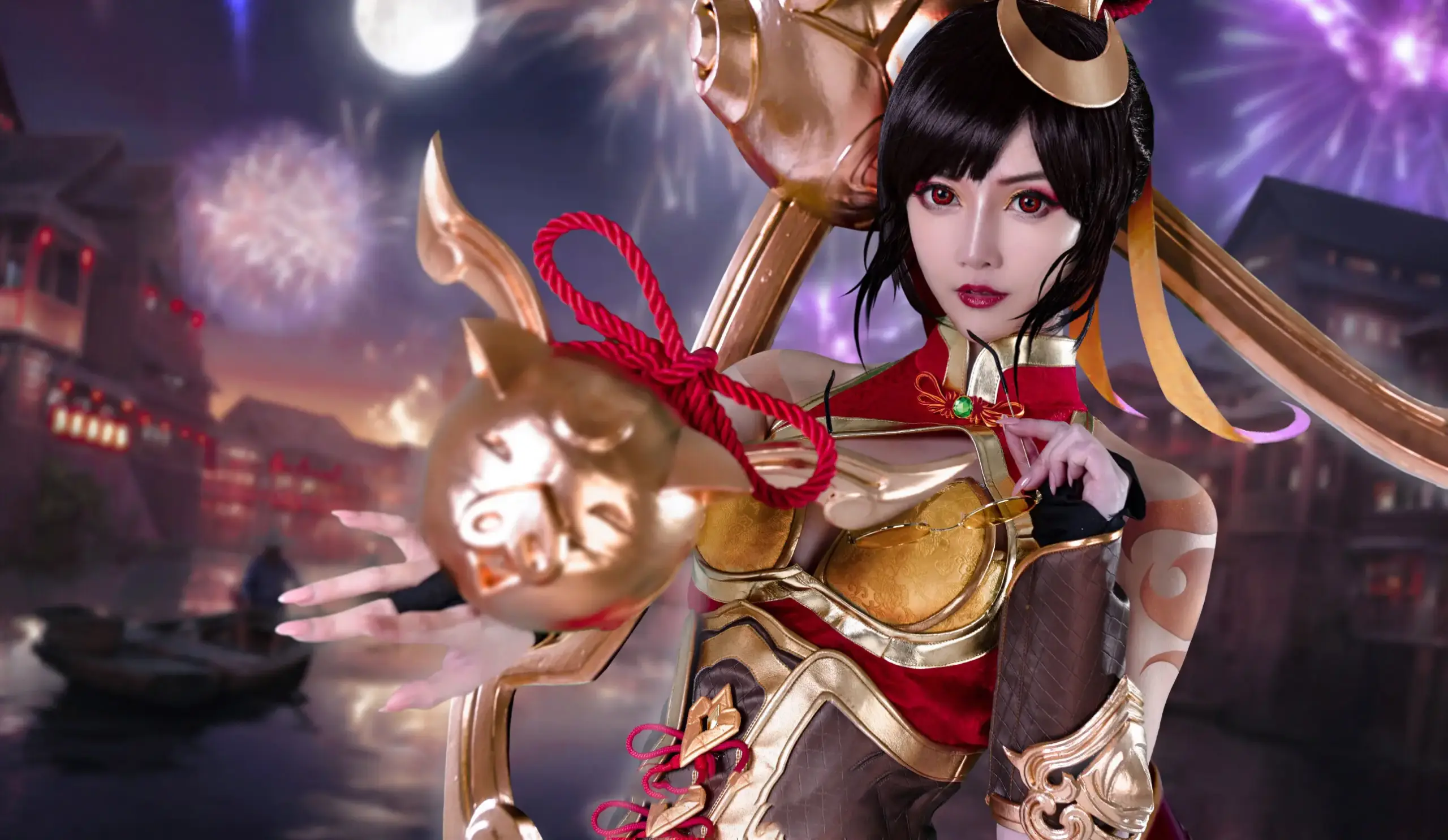 英雄联盟 至臻薇恩cosplay-公众号小姨ai