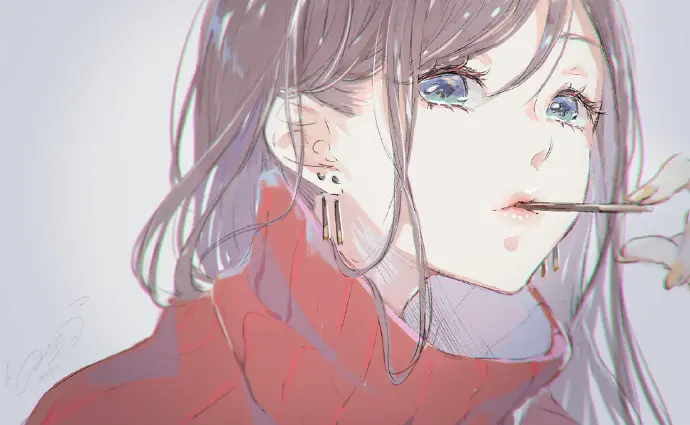 Artist:青紅 Twi:ao_beni#唯美少女头像# ​​​​
