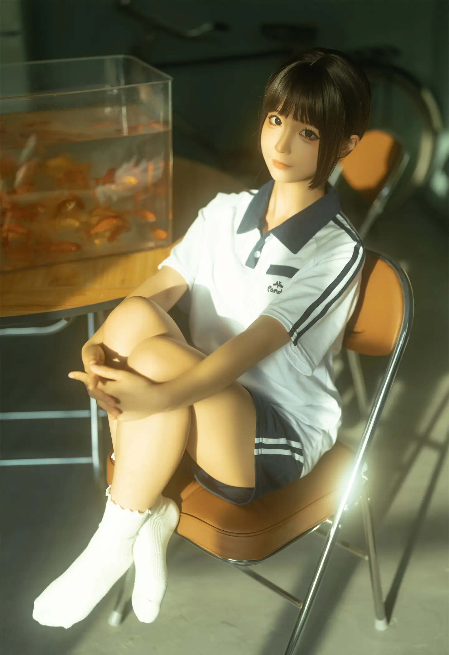动漫Coser@蠢沫沫 校服写真-公众号小姨ai