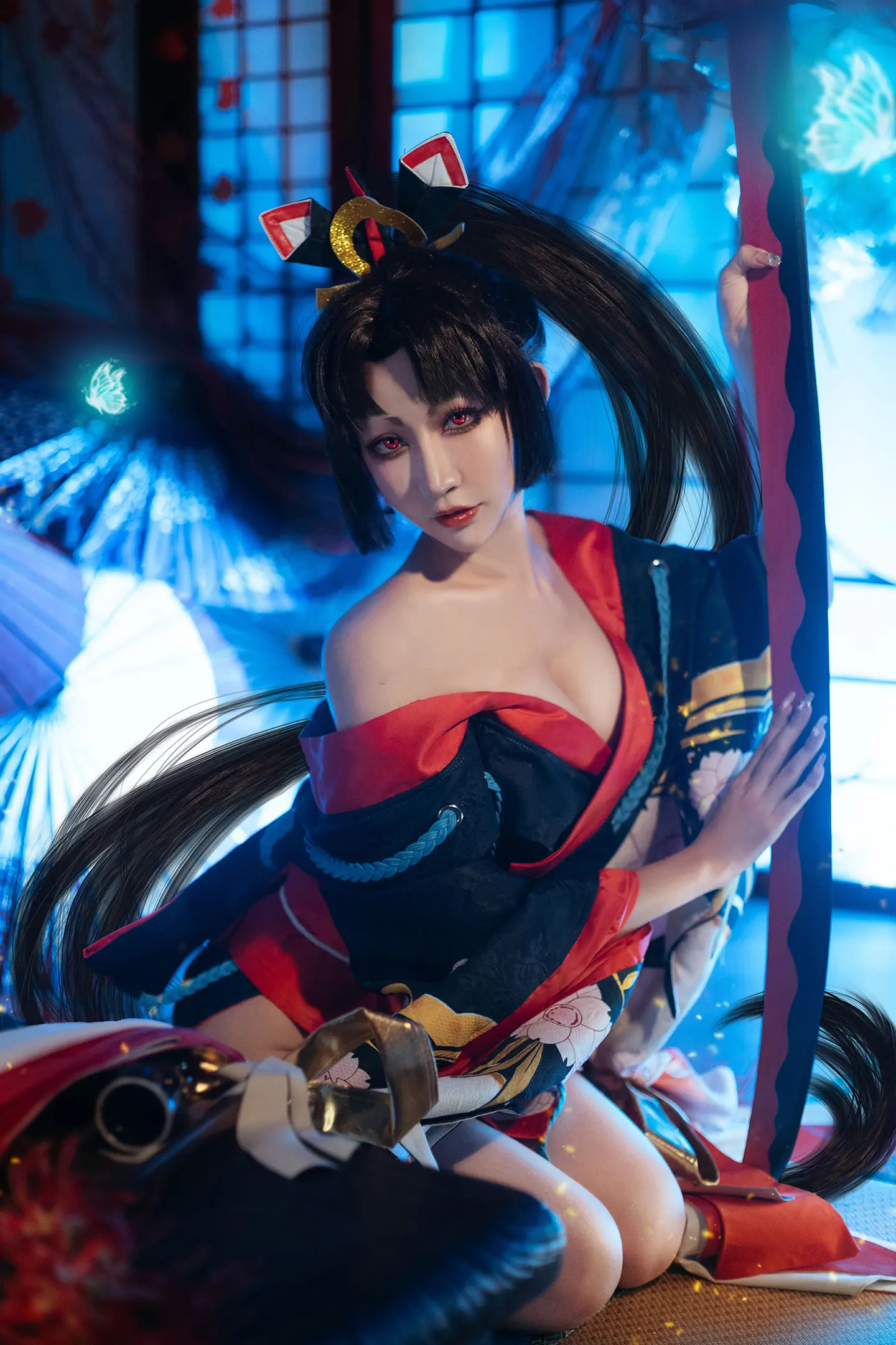 《永劫无间》妖刀姬 樱雨刀舞cosplay-公众号小姨ai