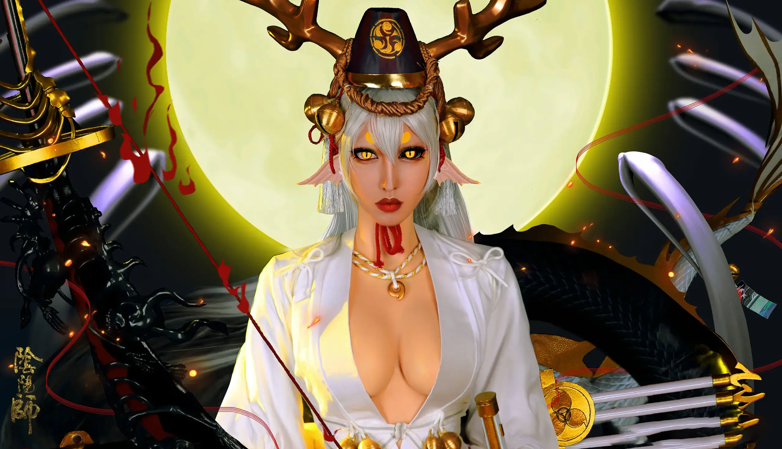 阴阳师 铃鹿御前cosplay-公众号小姨ai