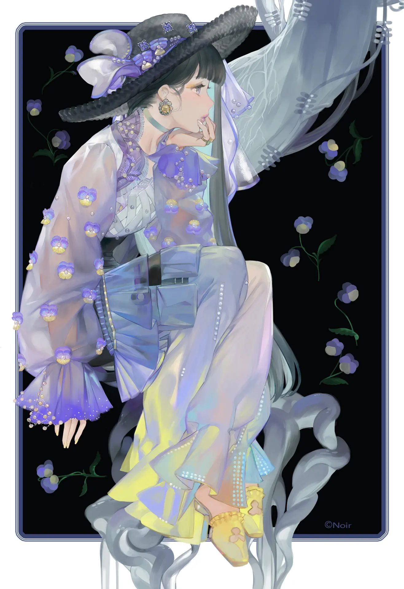 【P站画师】P站官网 PIXIV Noir的插画作品-公众号小姨ai