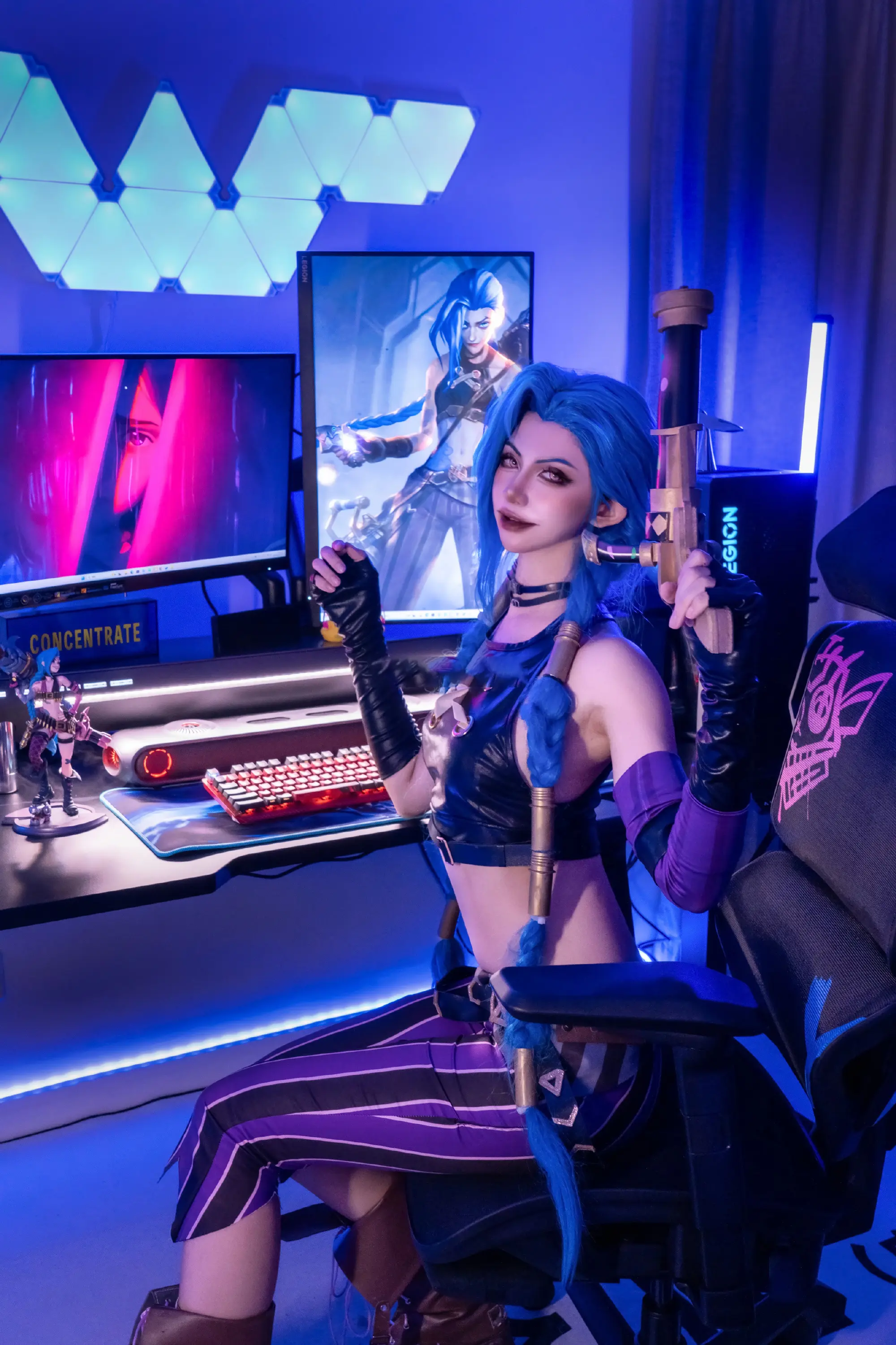 《双城之战》金克丝cosplay-公众号小姨ai