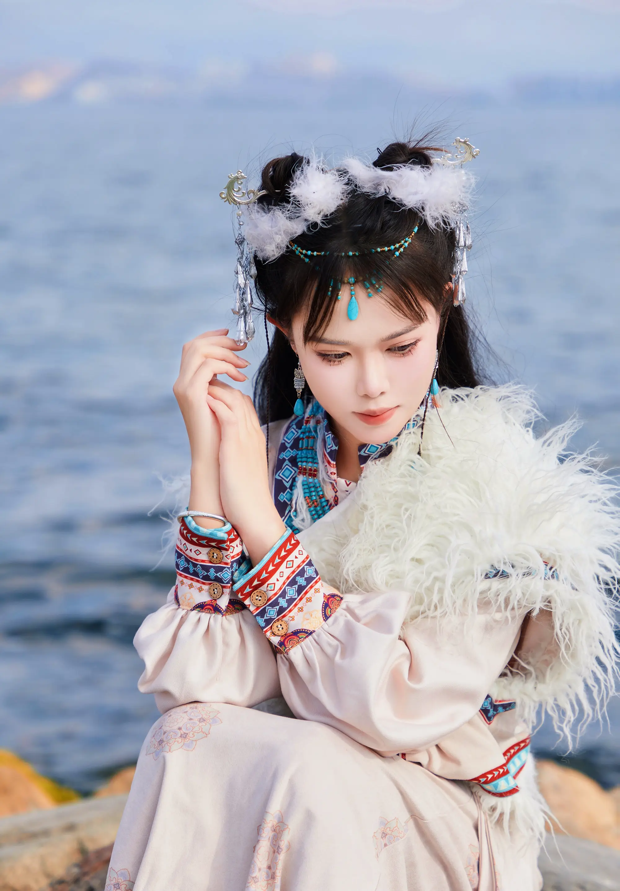 藏服少女写真-公众号小姨ai