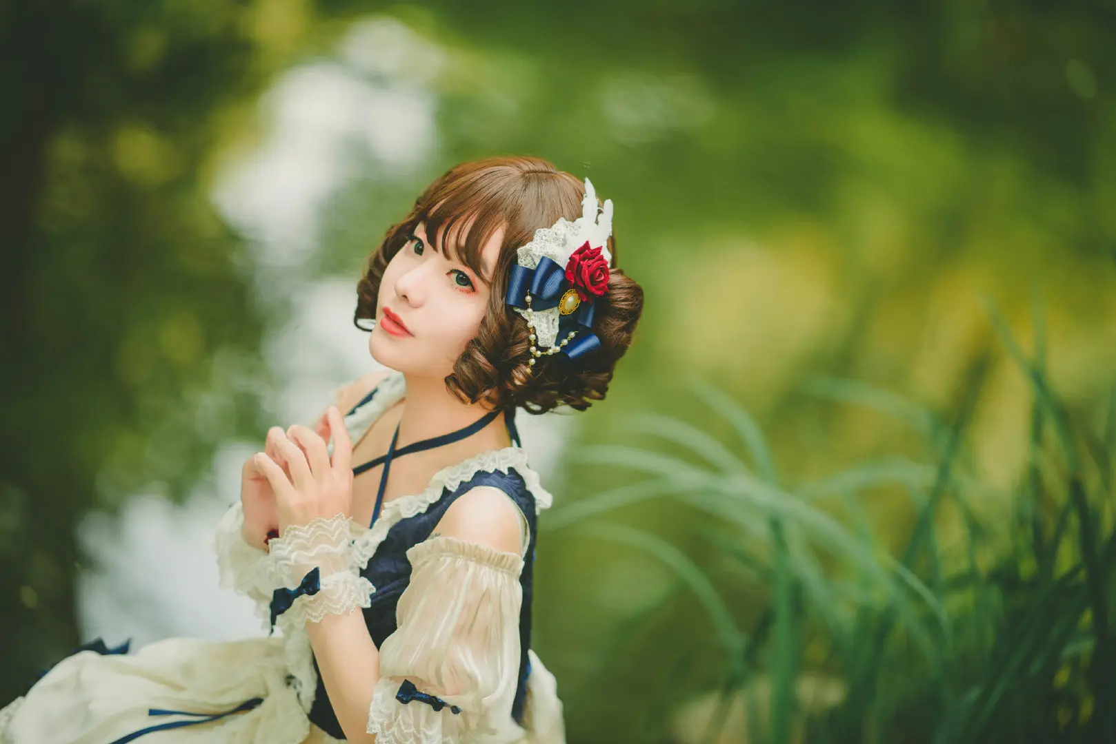 lolita私影，森林里的白雪姬-公众号小姨ai