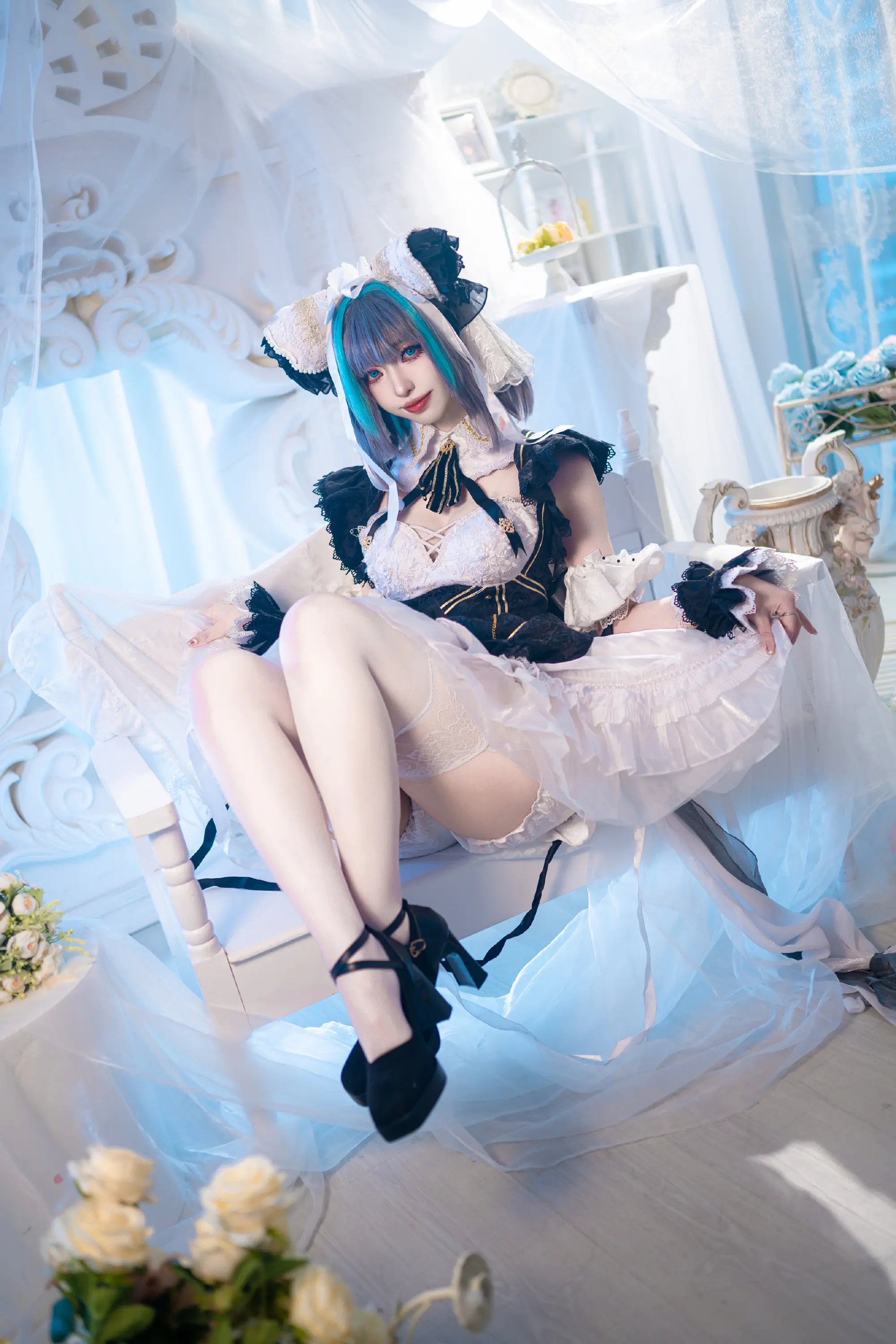 cosplay 亲爱的，柴郡就这里陪着你哦 碧蓝航线 柴郡cos@阿魇-公众号小姨ai