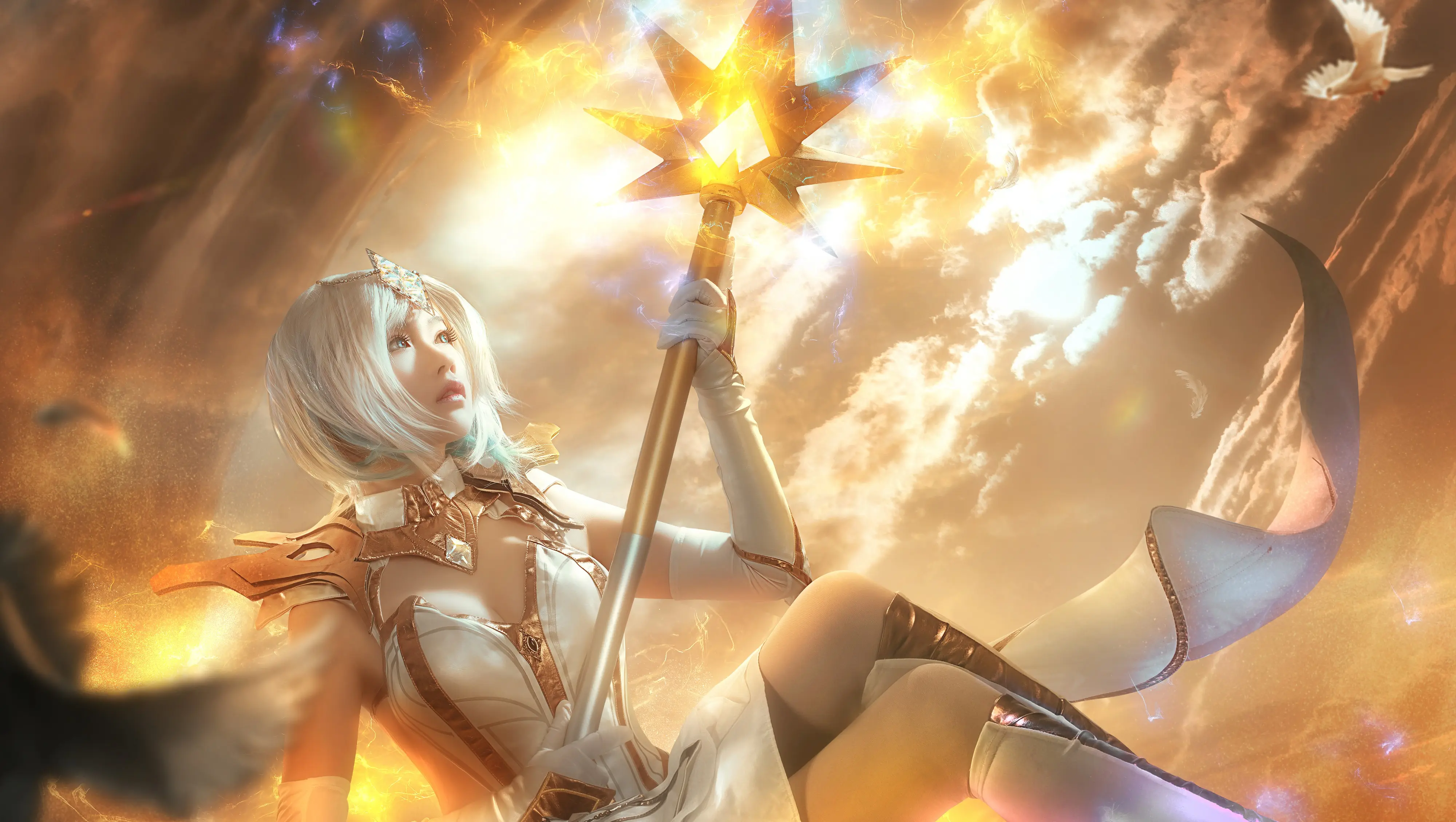 英雄联盟拉克丝cosplay（大元素使）-公众号小姨ai