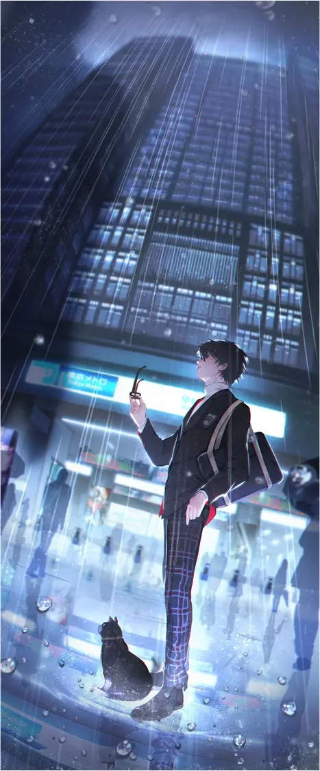 [pixiv]P站官网图集最美的不是下雨天，是曾经和你躲过的屋檐。-公众号小姨ai