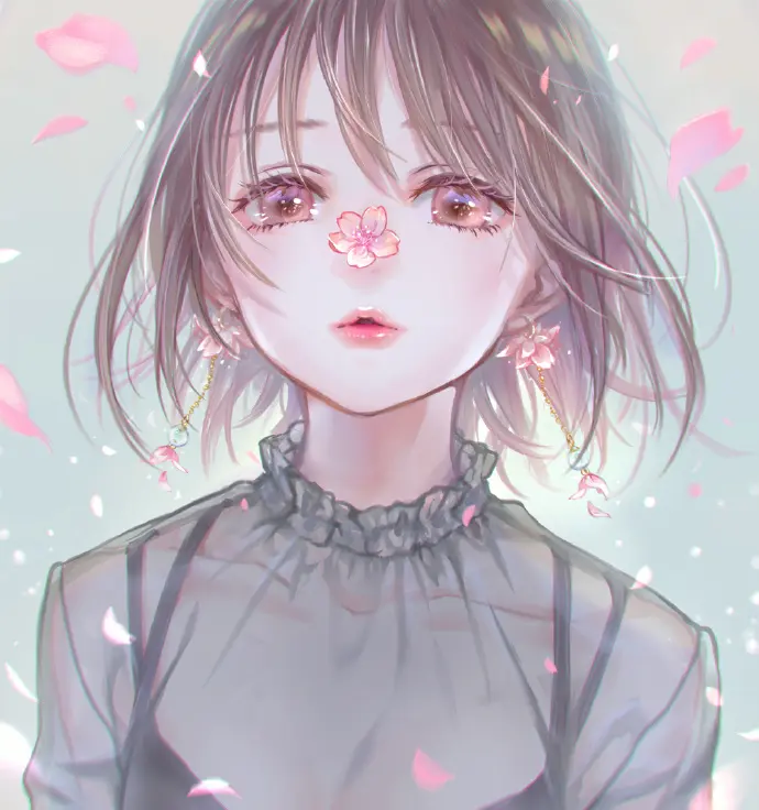 Artist:青紅 Twi:ao_beni#唯美少女头像# ​​​​