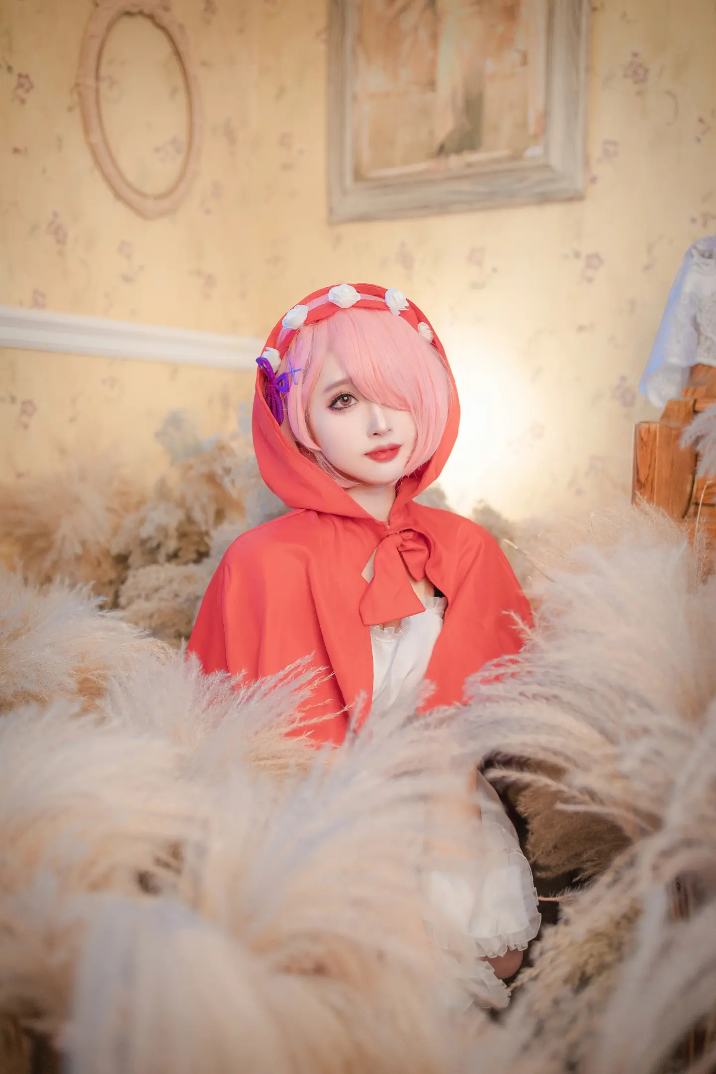 动漫Coser@虚空_澪绫 re：从零开始的异世界生活 拉姆小红帽~-公众号小姨ai