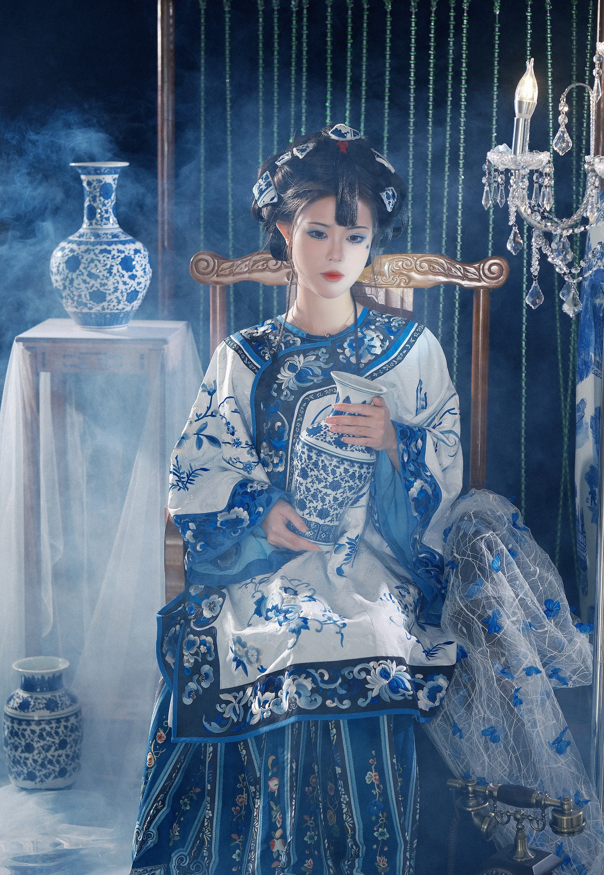 青花瓷拟人  清汉女cosplay-公众号小姨ai
