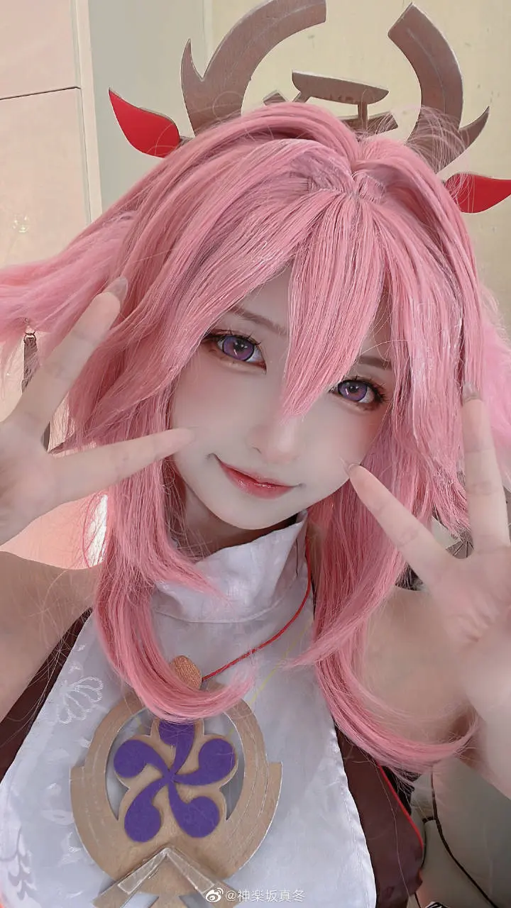 原神八重神子Cosplay-公众号小姨ai