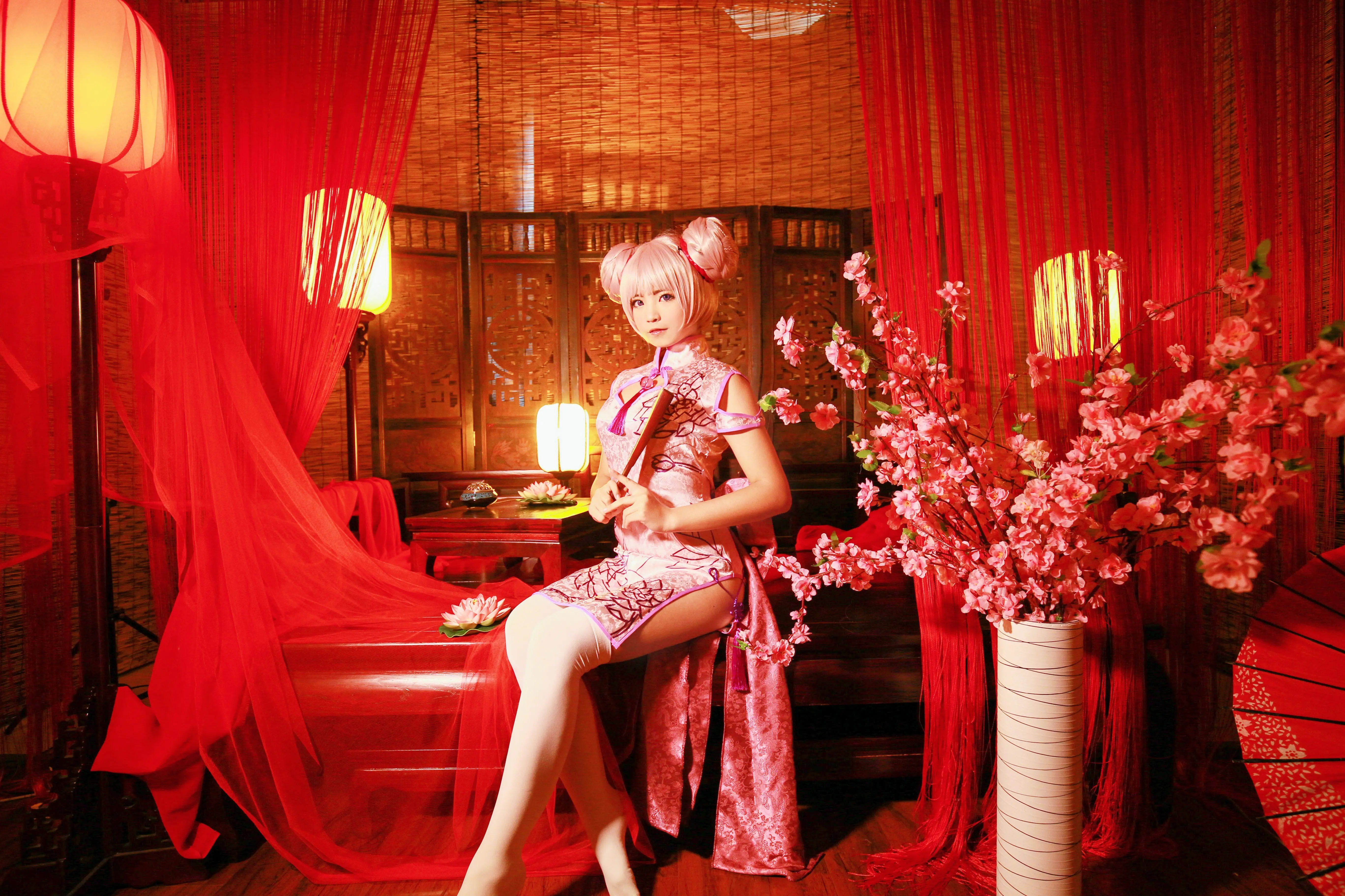 王者荣耀 孙尚香&小乔 同人旗袍cosplay-公众号小姨ai
