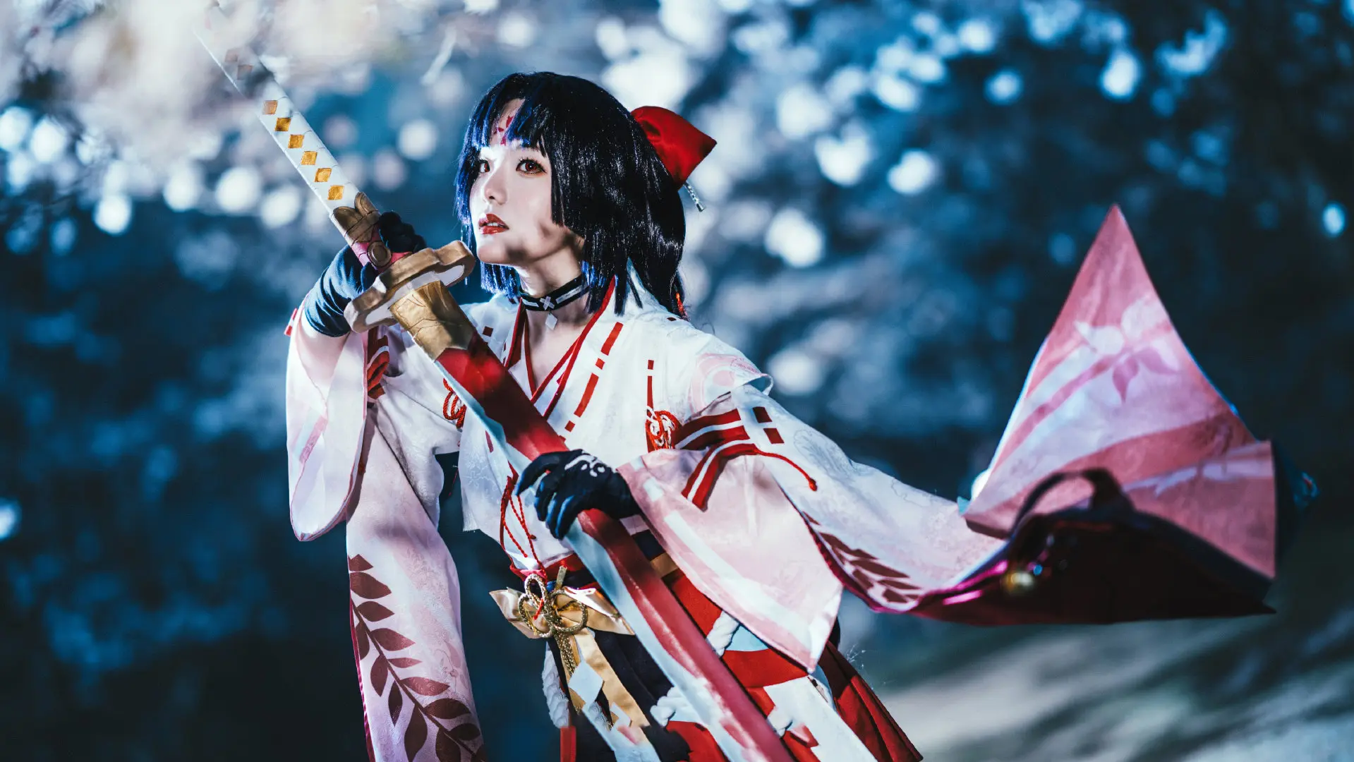 《阴阳师》妖刀姬御神之刃cosplay-公众号小姨ai